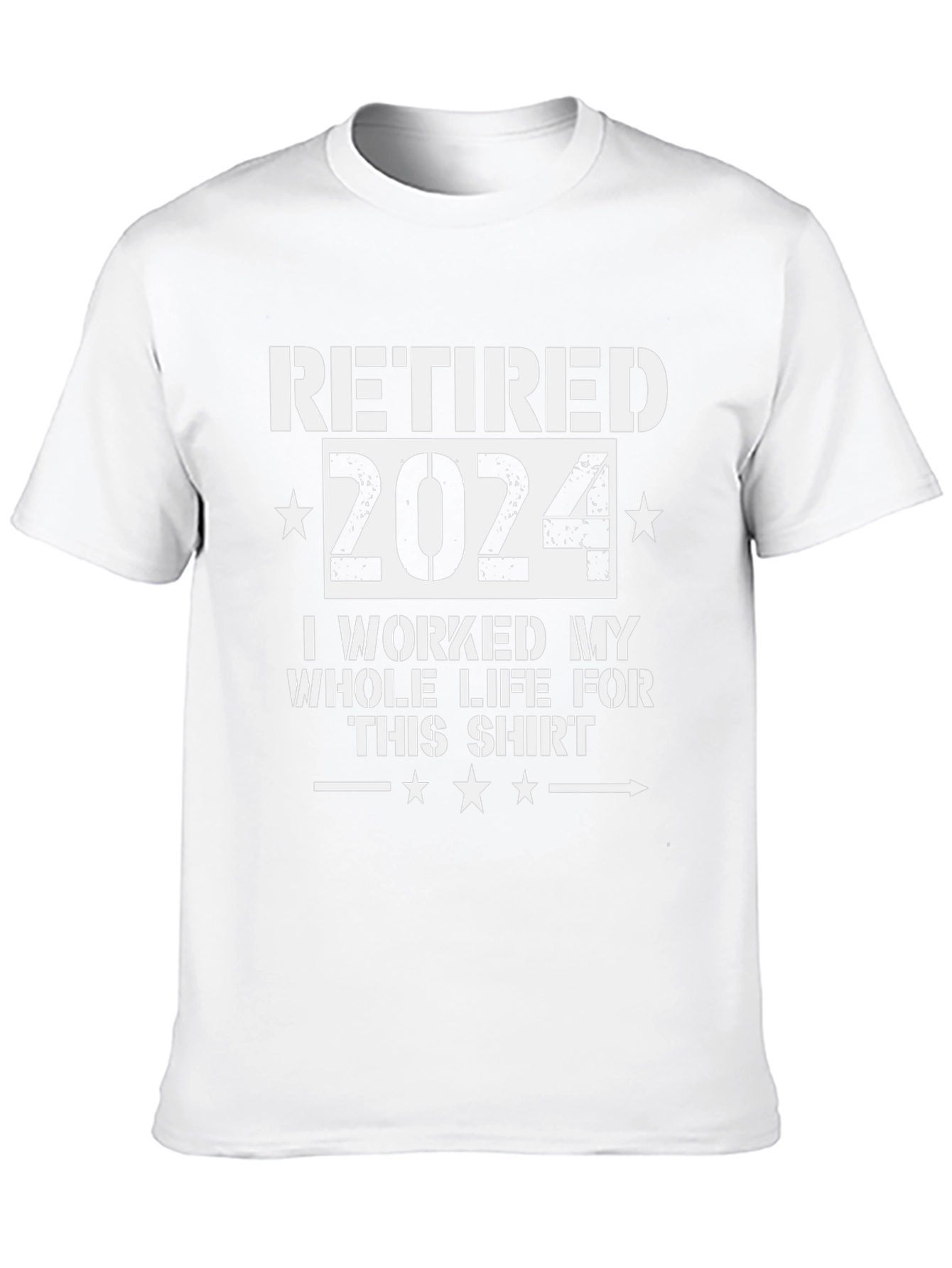 Retired 2024 Graphic Tee - Black Cotton T-Shirt