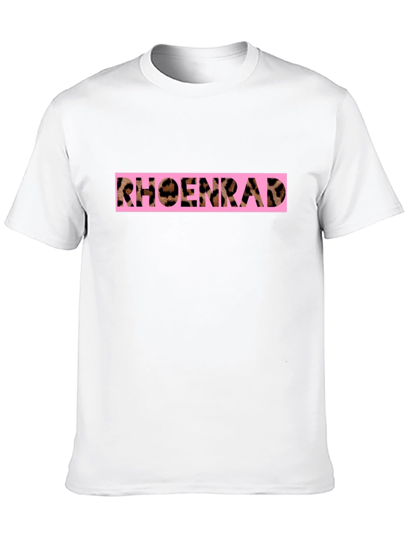 RHOENRAD Animal Print Graphic Black T-Shirt