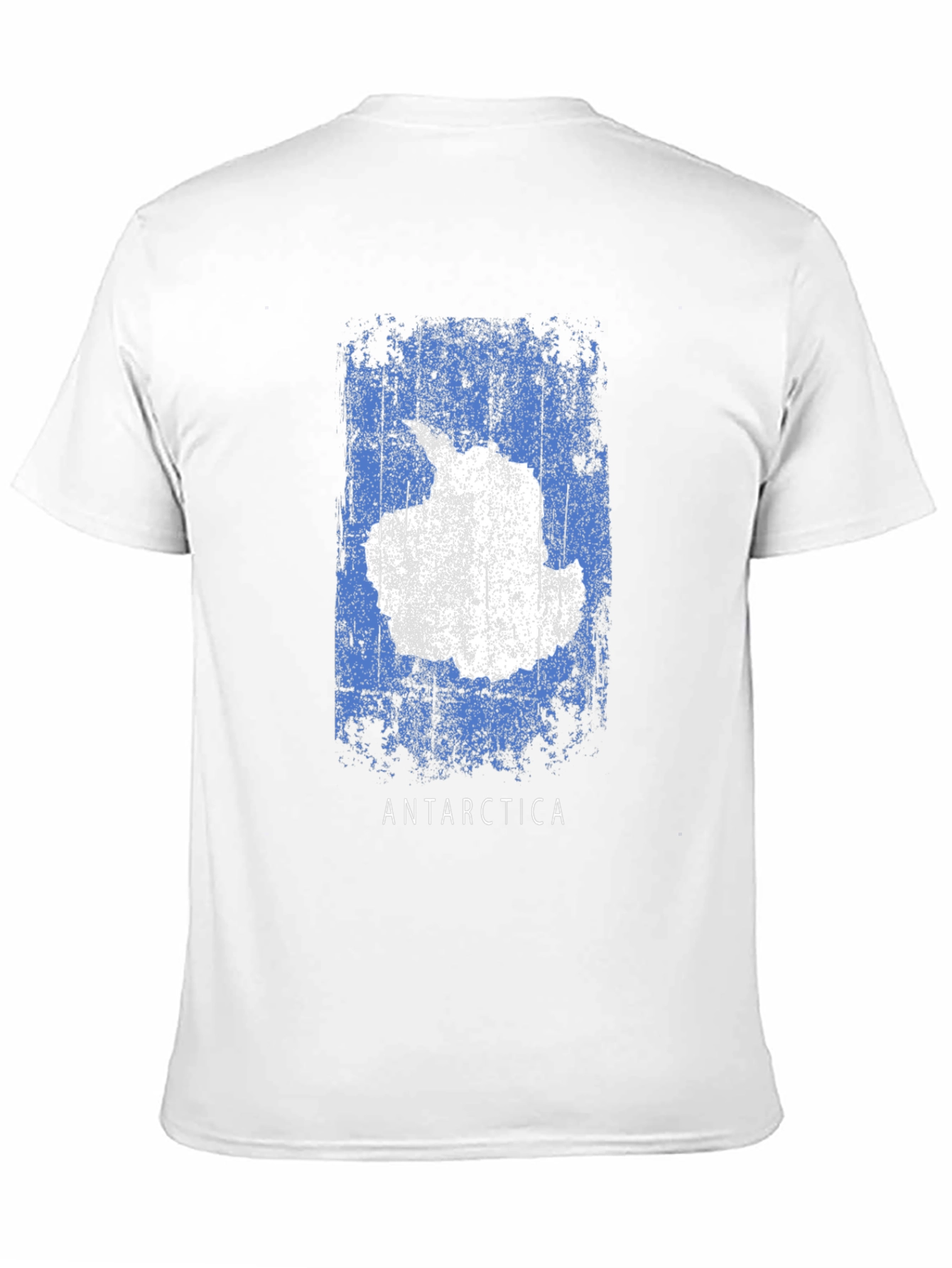 Antarctica Map T-Shirt - Distressed Flag Design