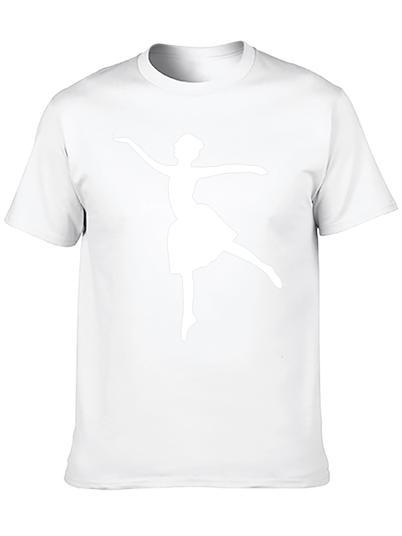Ballerina Graphic Tee - Black Cotton Comfort