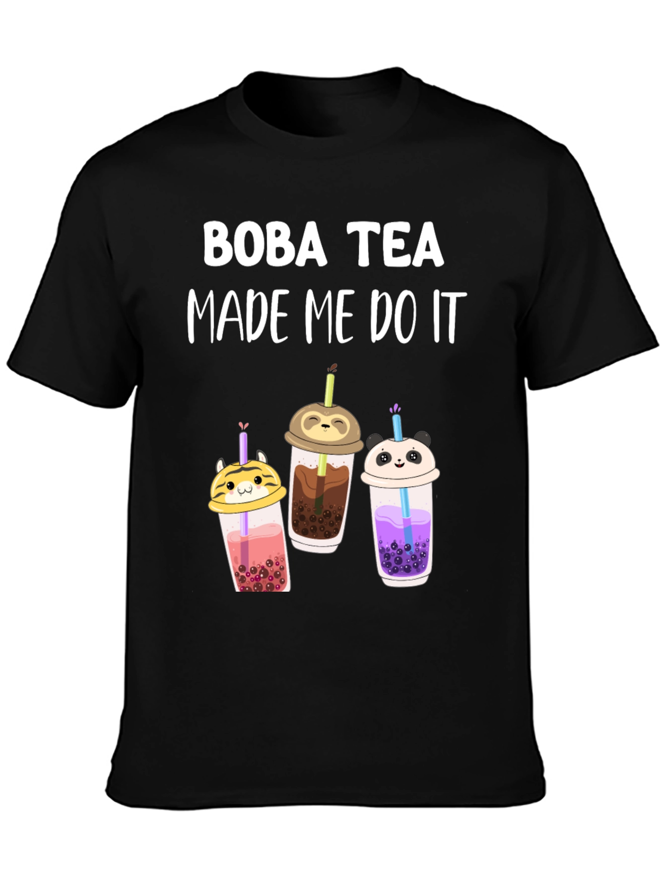 Boba Tea Made Me Do It T-Shirt