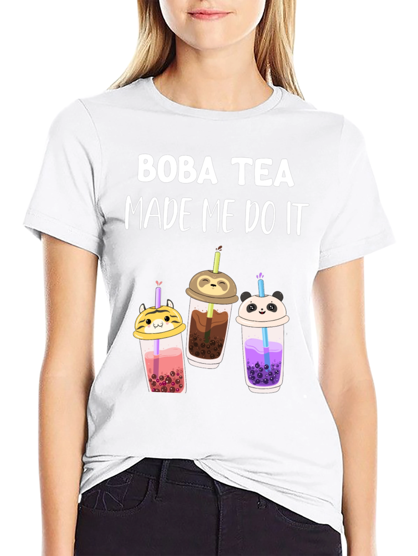 Boba Tea Made Me Do It T-Shirt