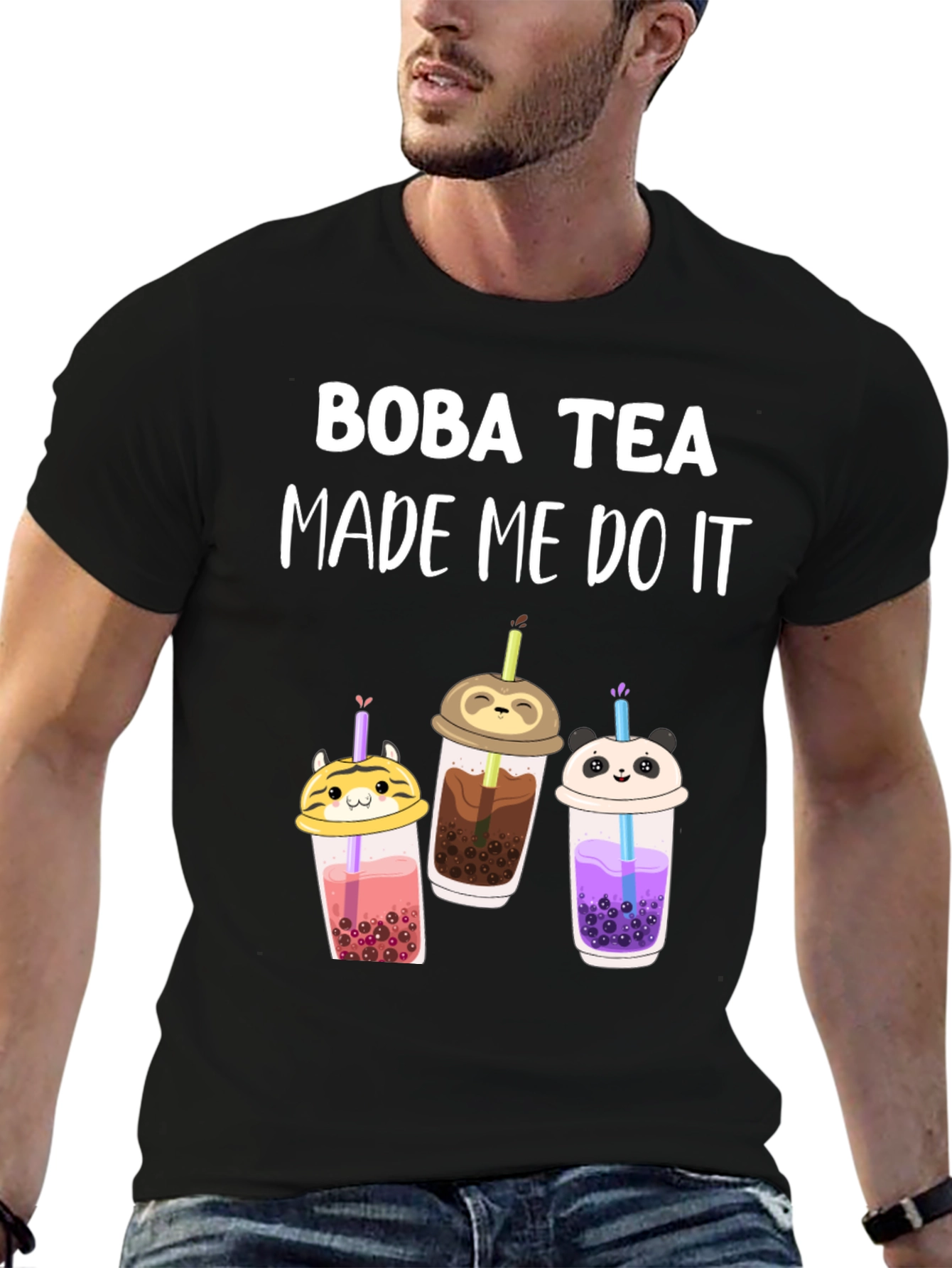Boba Tea Made Me Do It T-Shirt
