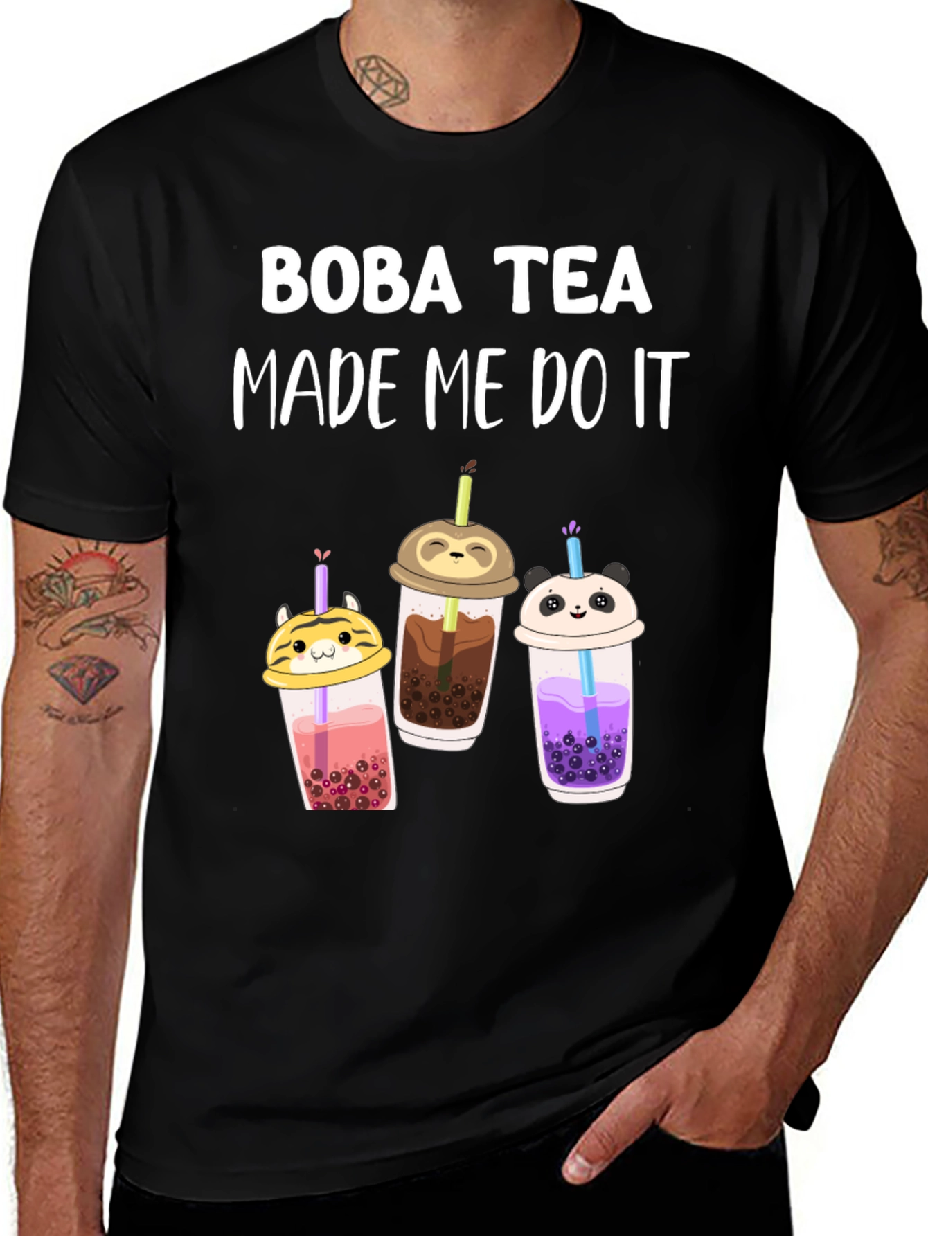 Boba Tea Made Me Do It T-Shirt