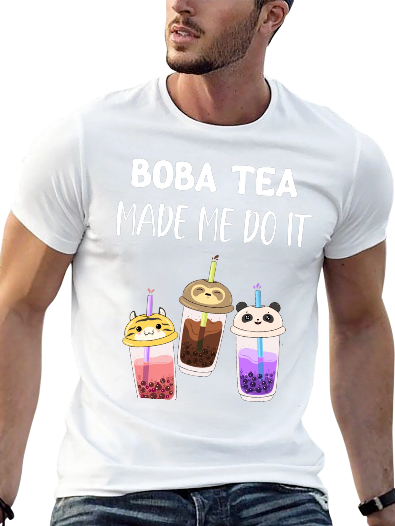 Boba Tea Made Me Do It T-Shirt