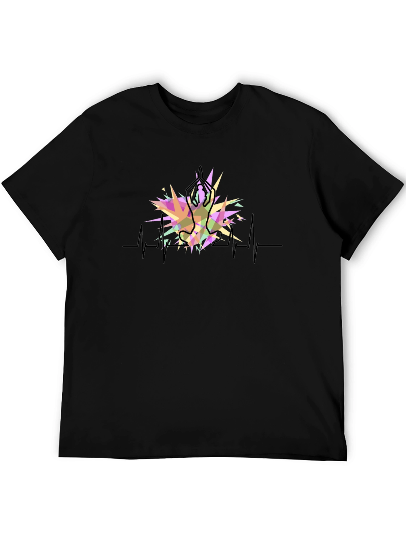 Yoga Heartbeat T-Shirt - Zen Fitness Tee