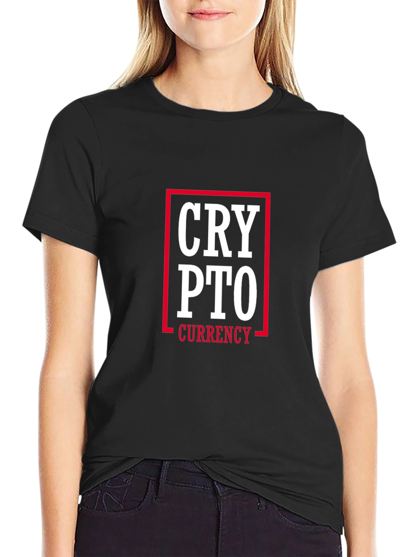 Crypto Currency Graphic Tee - Black