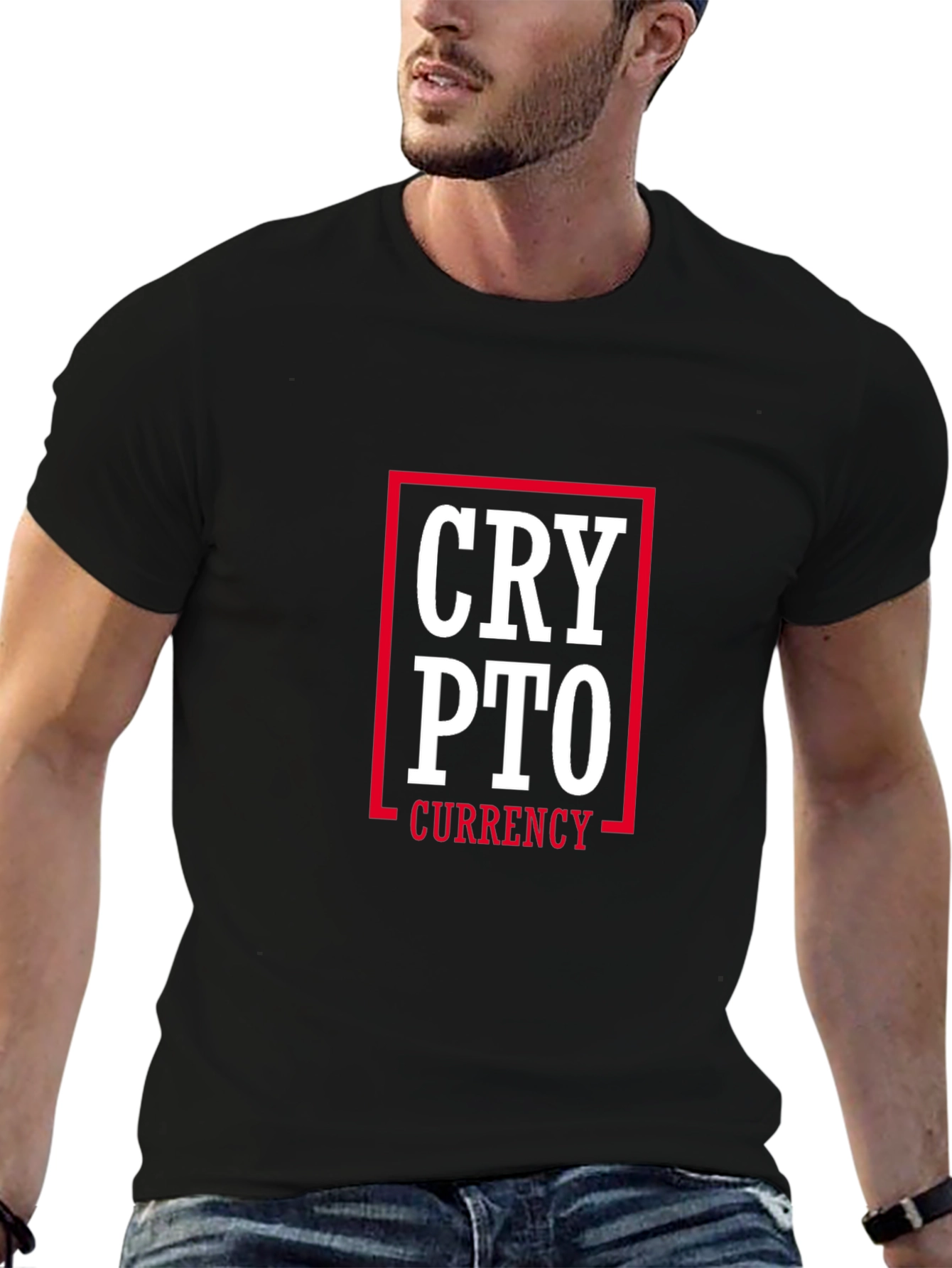 Crypto Currency Graphic Tee - Black