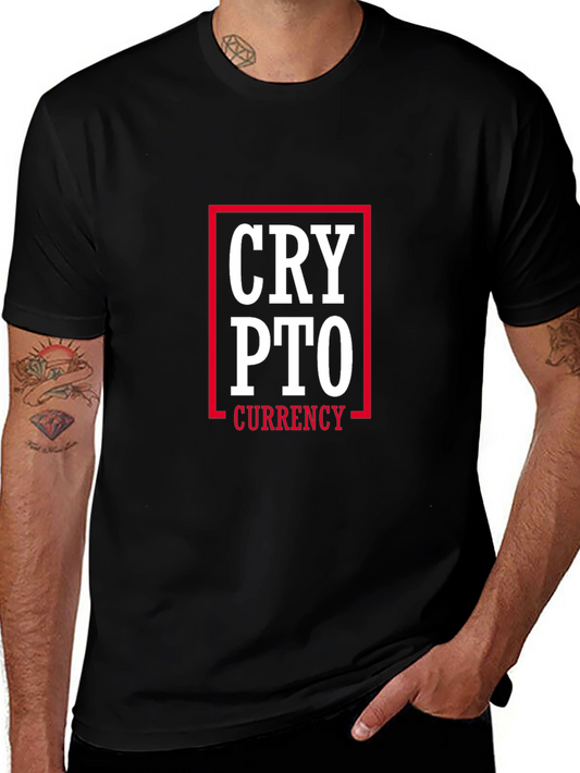 Crypto Currency Graphic Tee - Black