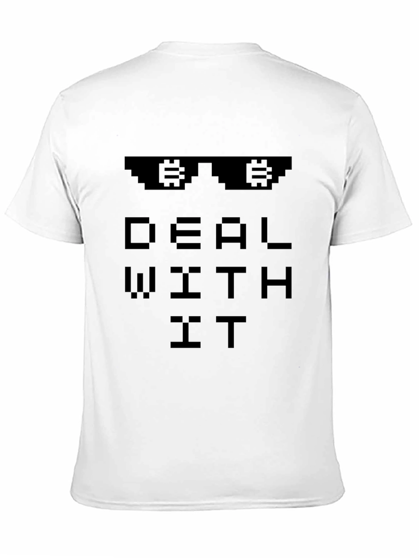 Bitcoin Deal With It Graphic Tee