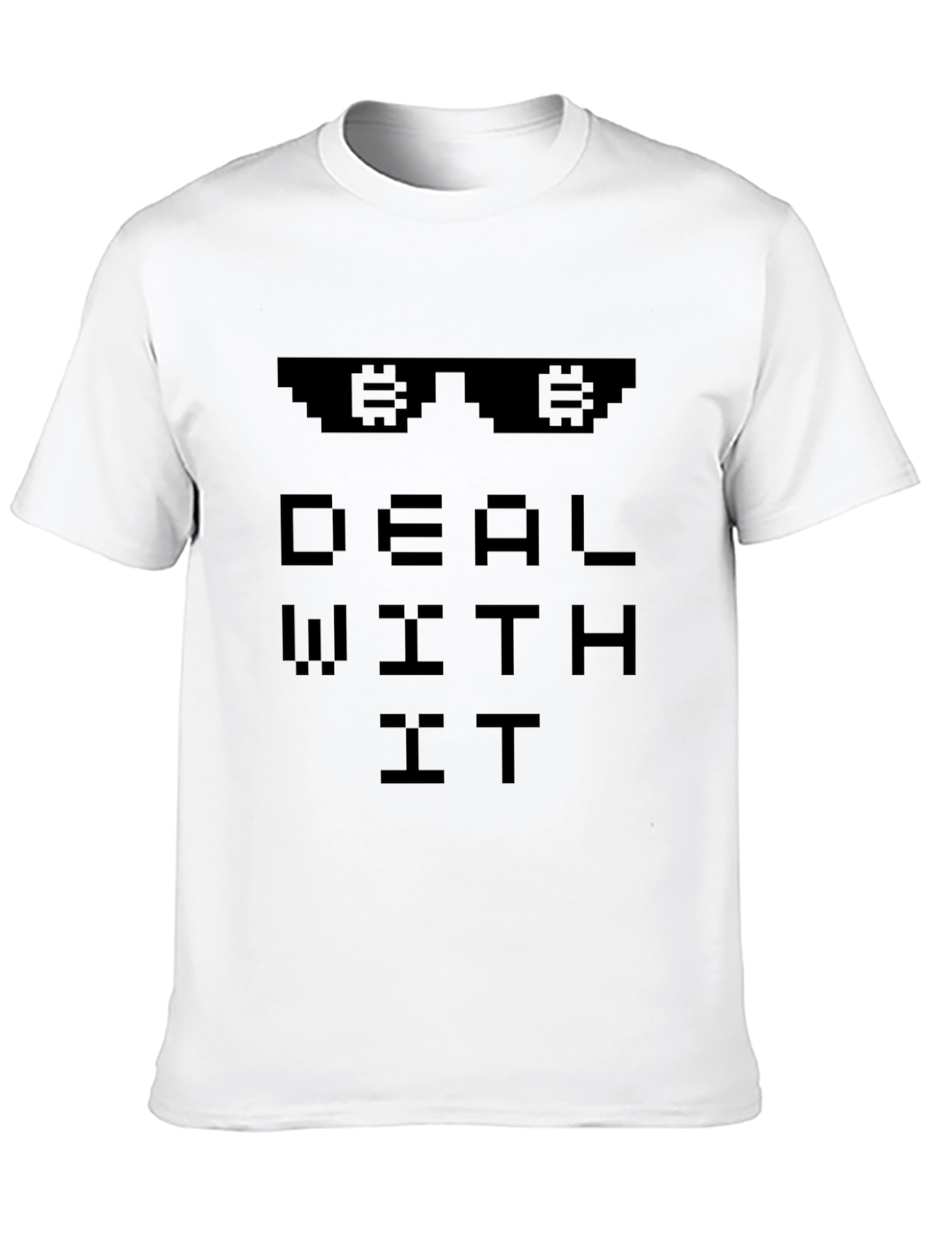 Bitcoin Deal With It Graphic Tee