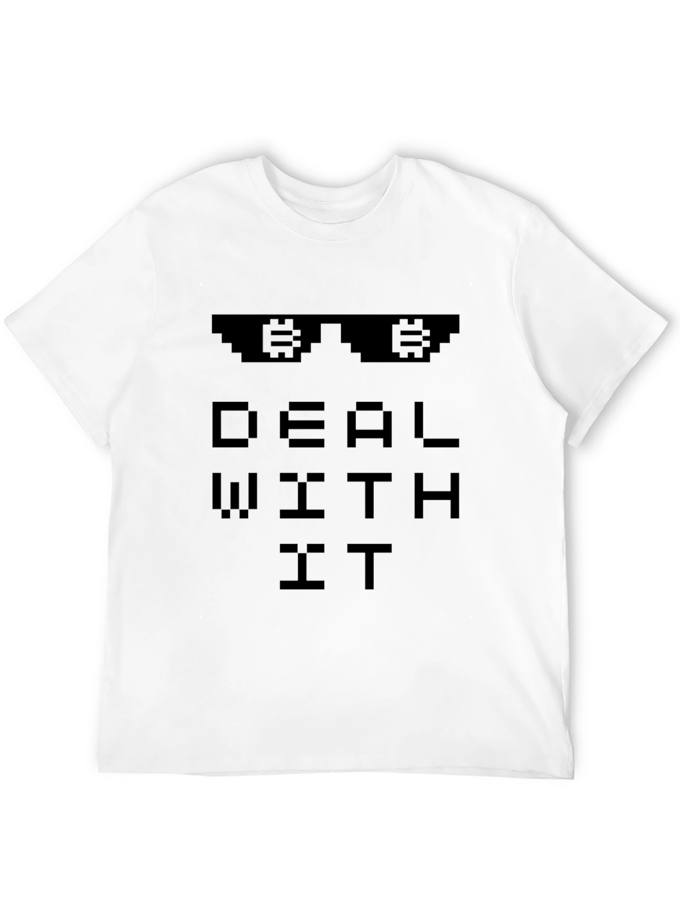 Bitcoin Deal With It Graphic Tee