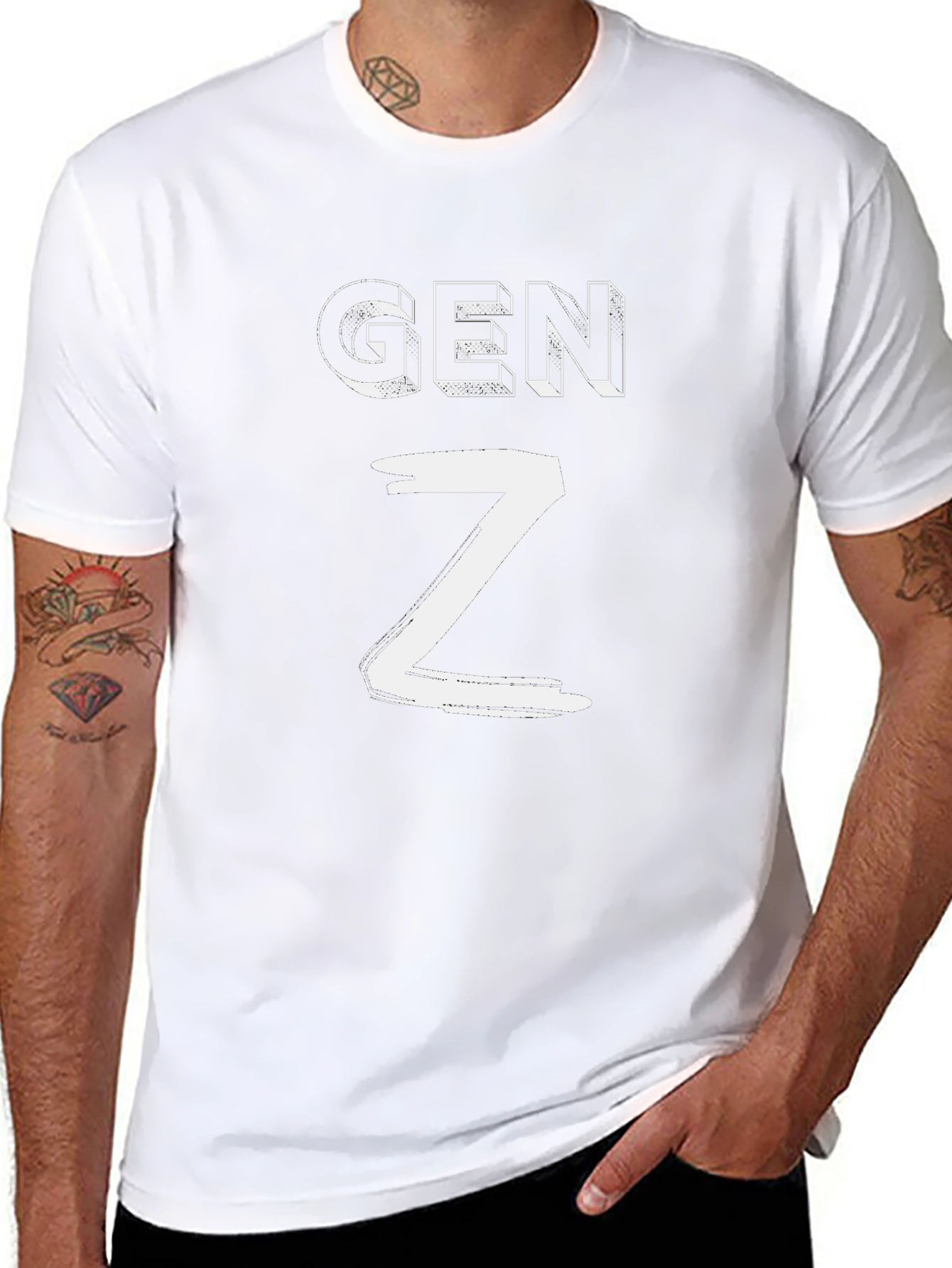Gen Z Graphic Tee - Stylish Cotton T-Shirt