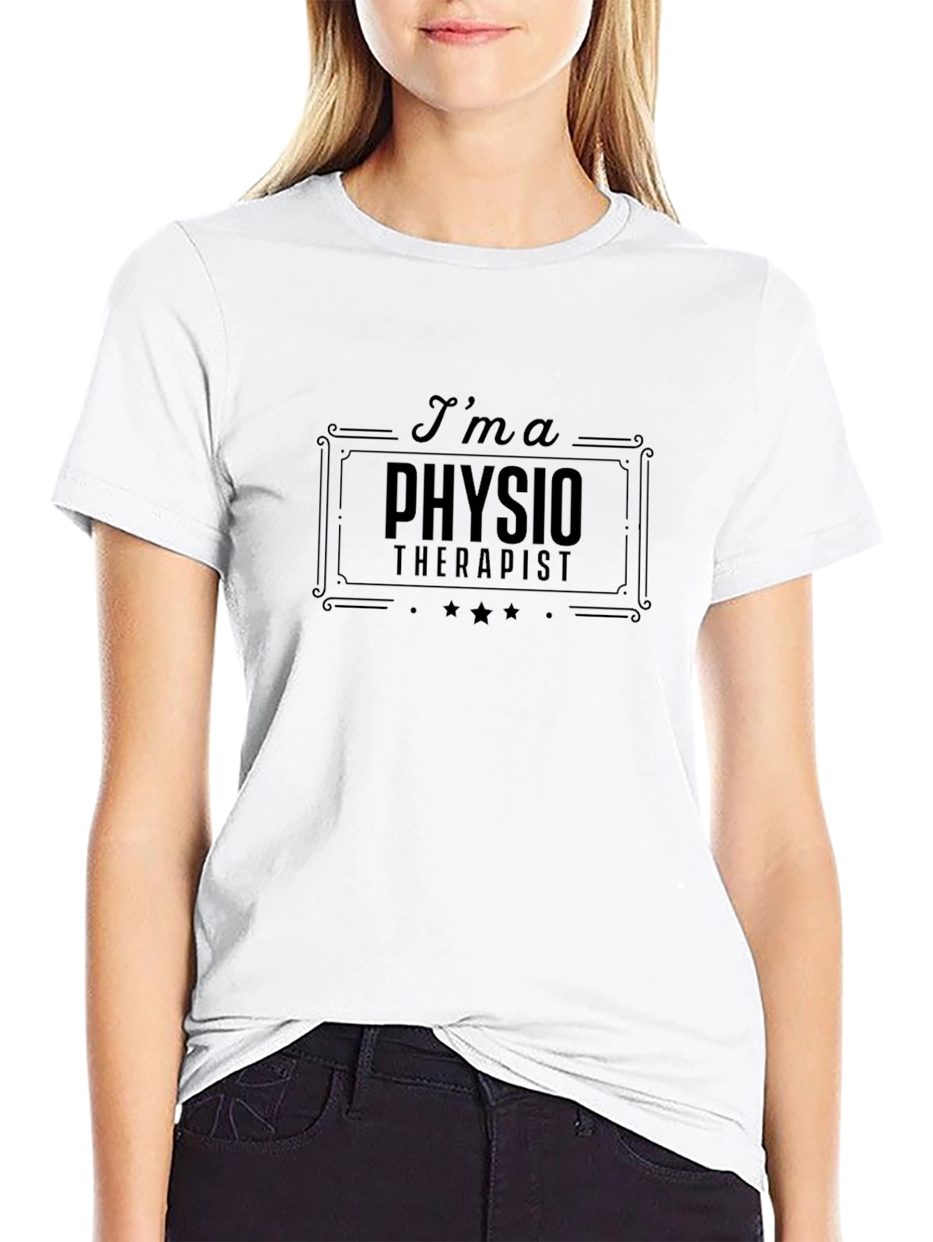 Im a Physiotherapist Black T-Shirt
