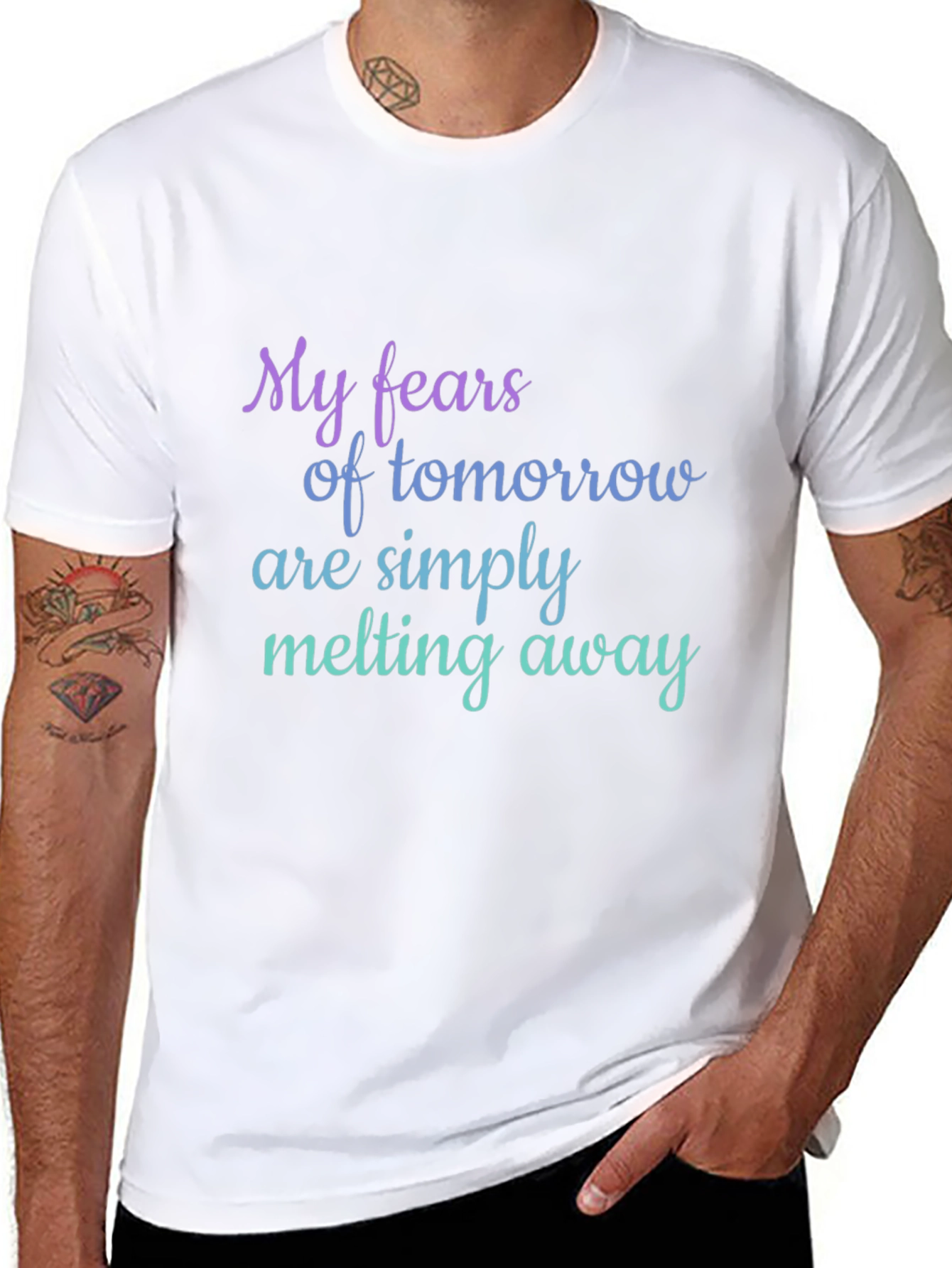 My Fears Melting Away Black T-Shirt