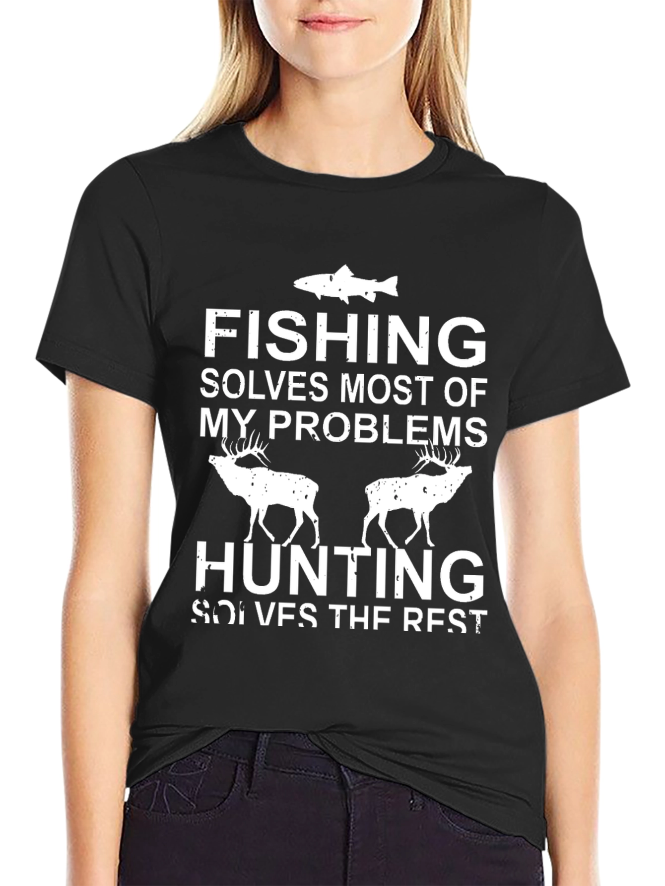 Fishing & Hunting Solves My Problems T-Shirt