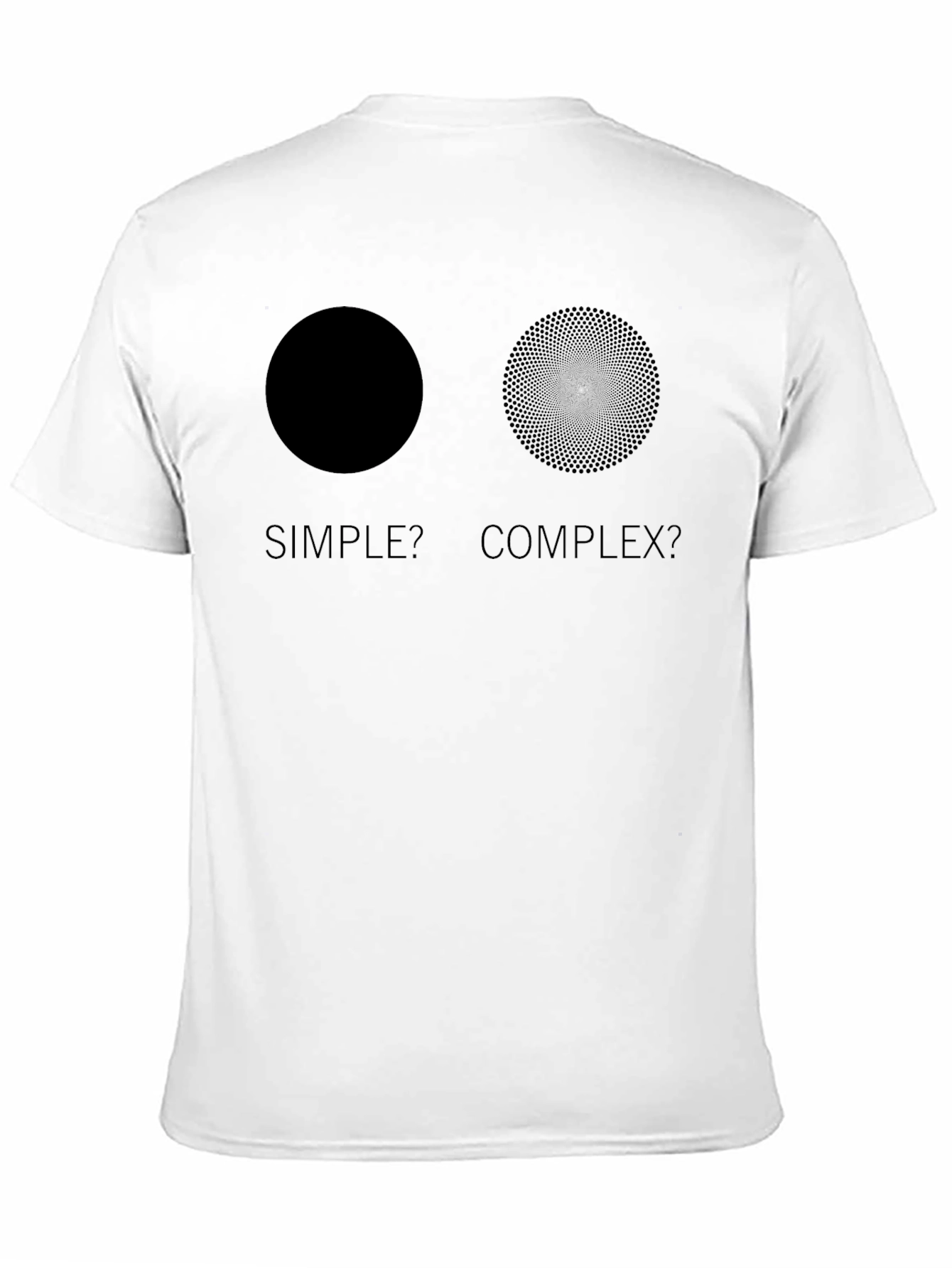 Simple vs. Complex Graphic T-Shirt