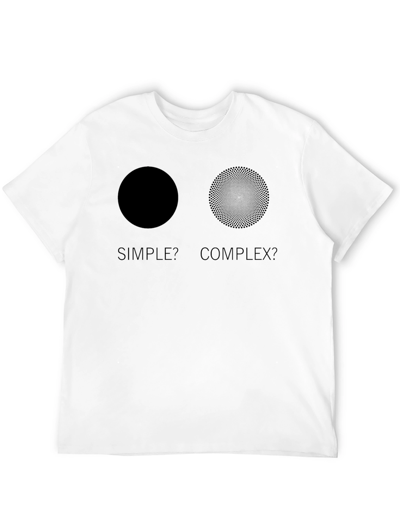 Simple vs. Complex Graphic T-Shirt