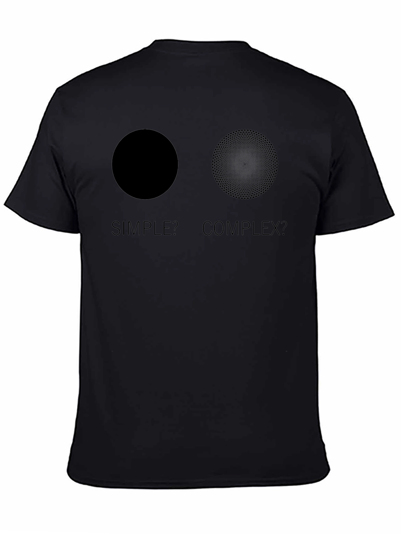 Simple vs. Complex Graphic T-Shirt