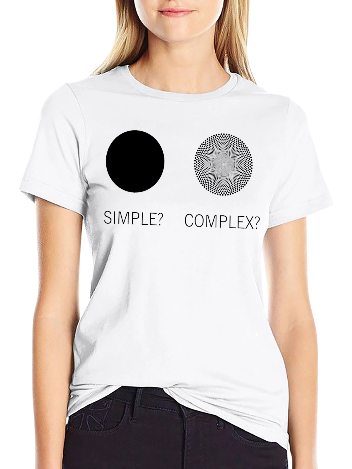 Simple vs. Complex Graphic T-Shirt