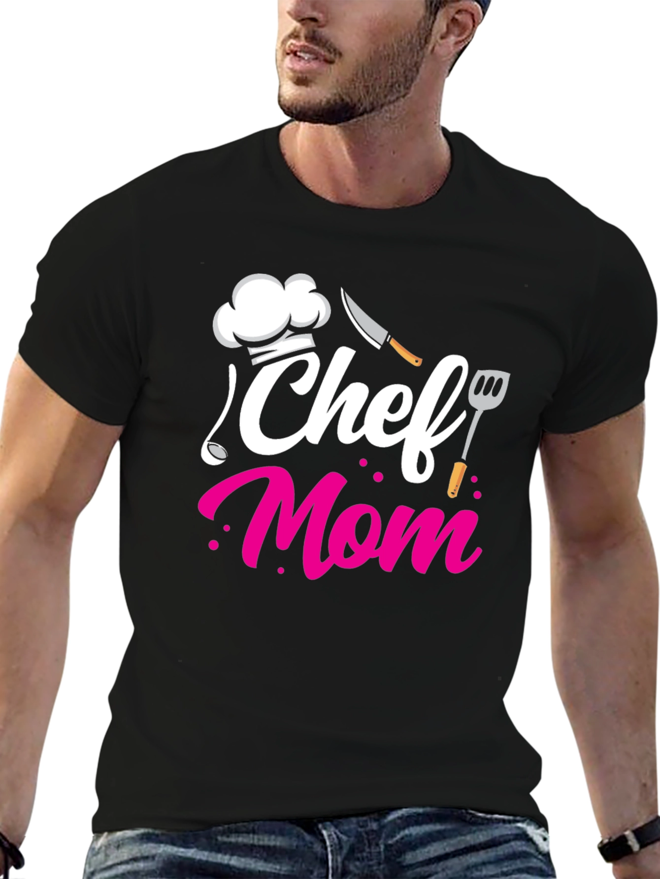 Chef Mom Black T-Shirt