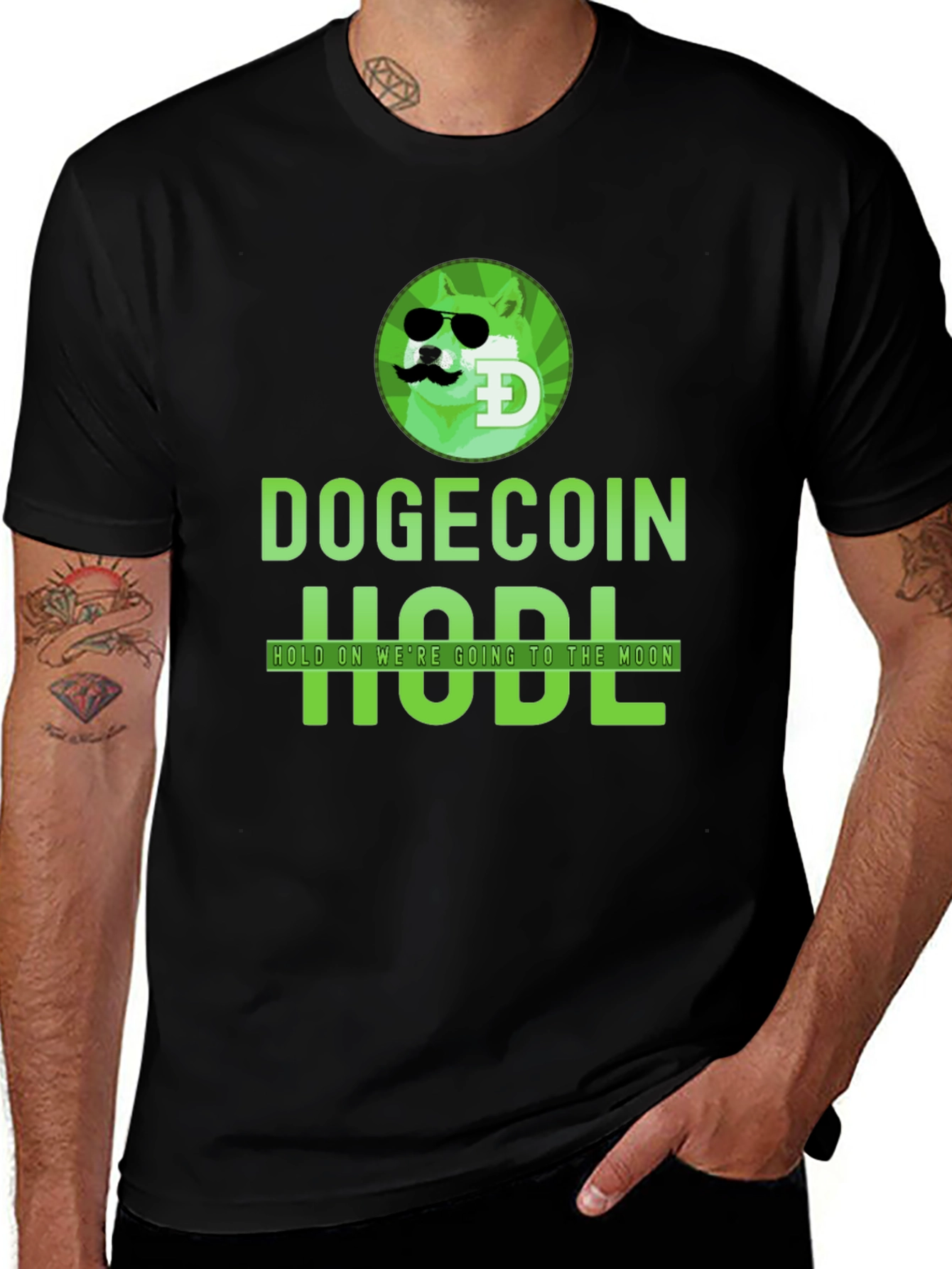 Dogecoin HODL Graphic T-Shirt - To the Moon!