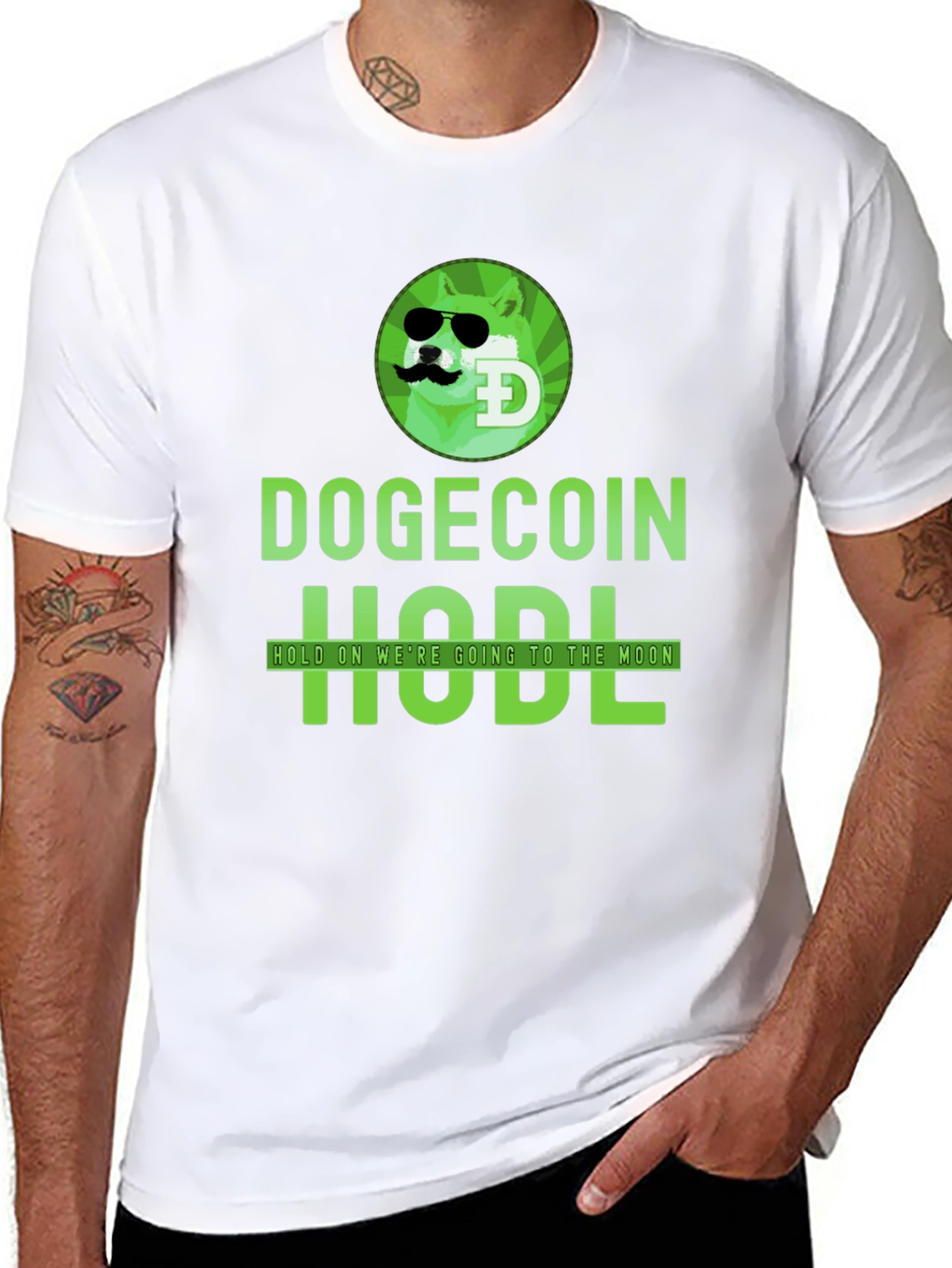 Dogecoin HODL Graphic T-Shirt - To the Moon!