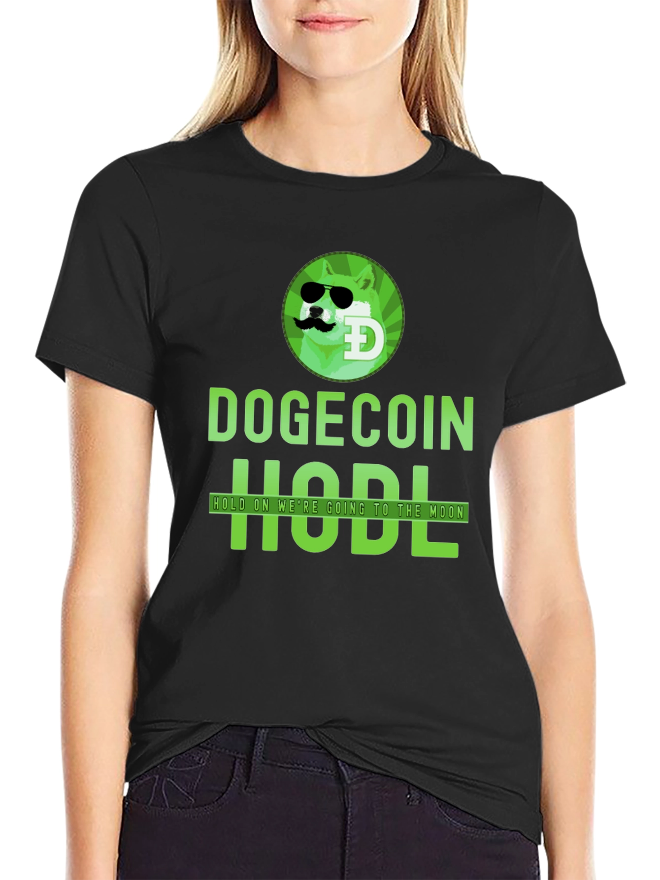 Dogecoin HODL Graphic T-Shirt - To the Moon!