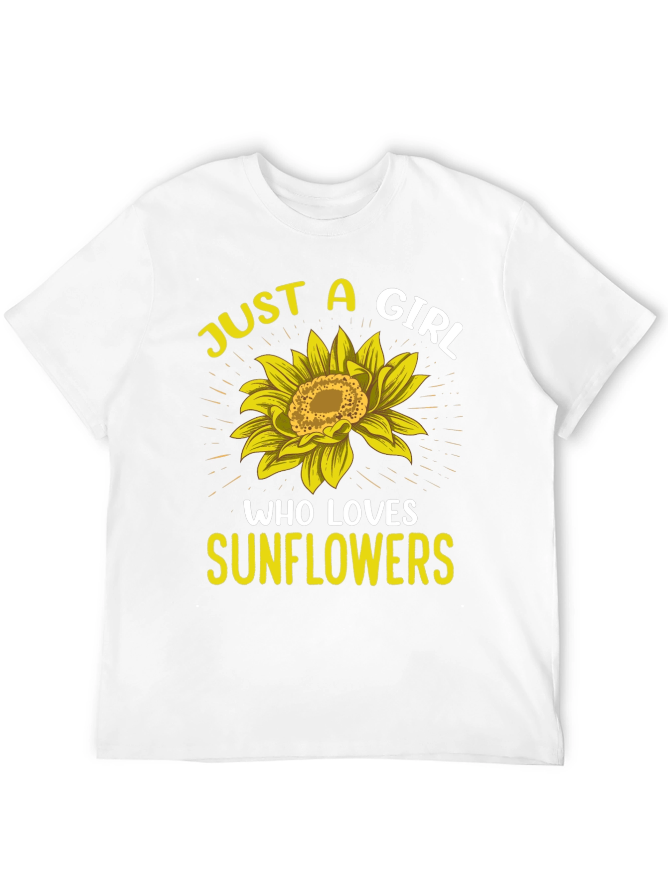 Sunflower Lover Graphic T-Shirt - Just a Girl