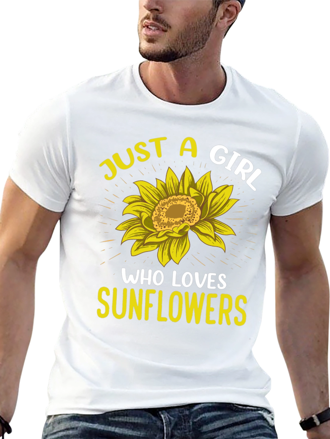 Sunflower Lover Graphic T-Shirt - Just a Girl
