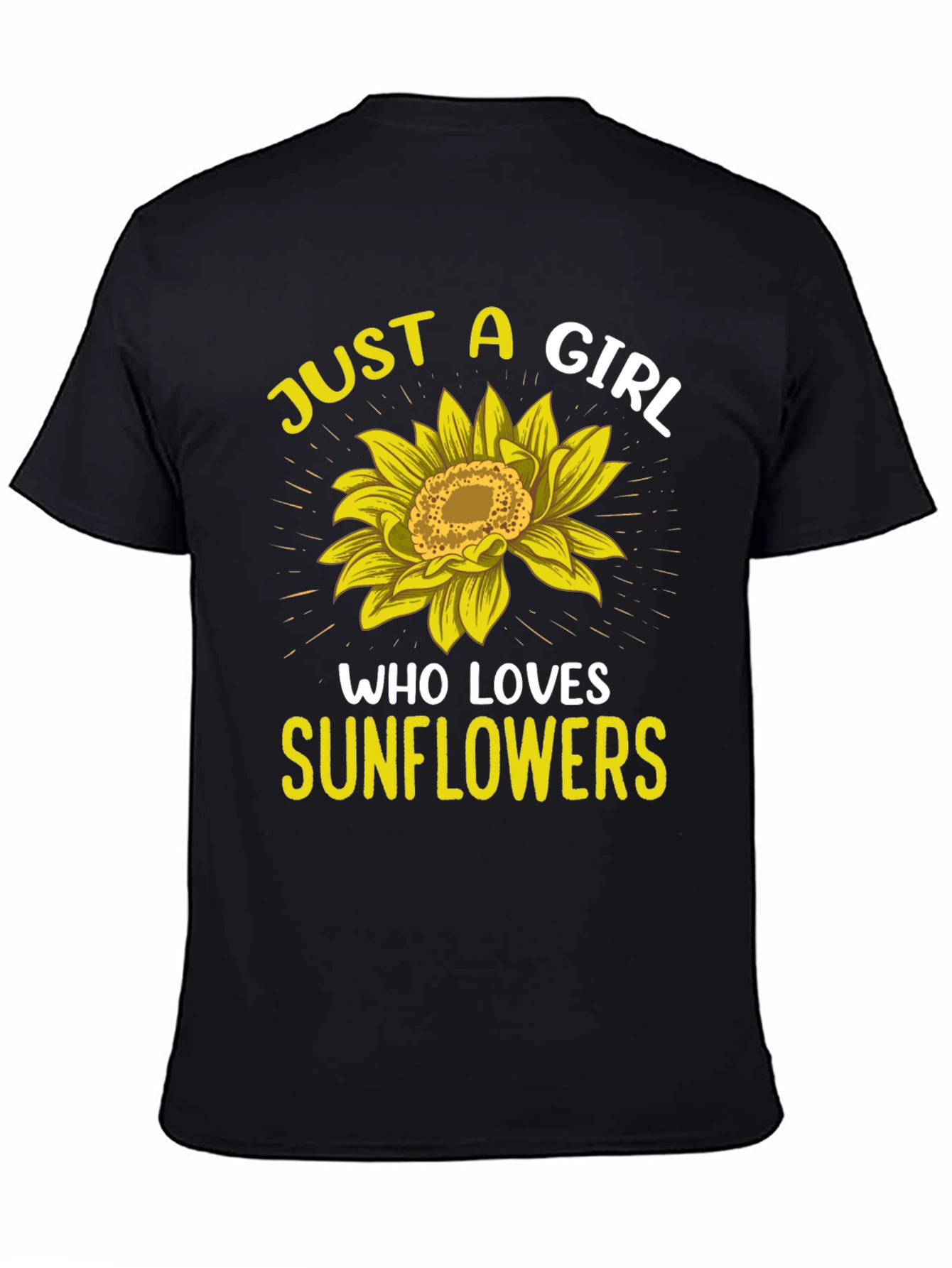 Sunflower Lover Graphic T-Shirt - Just a Girl