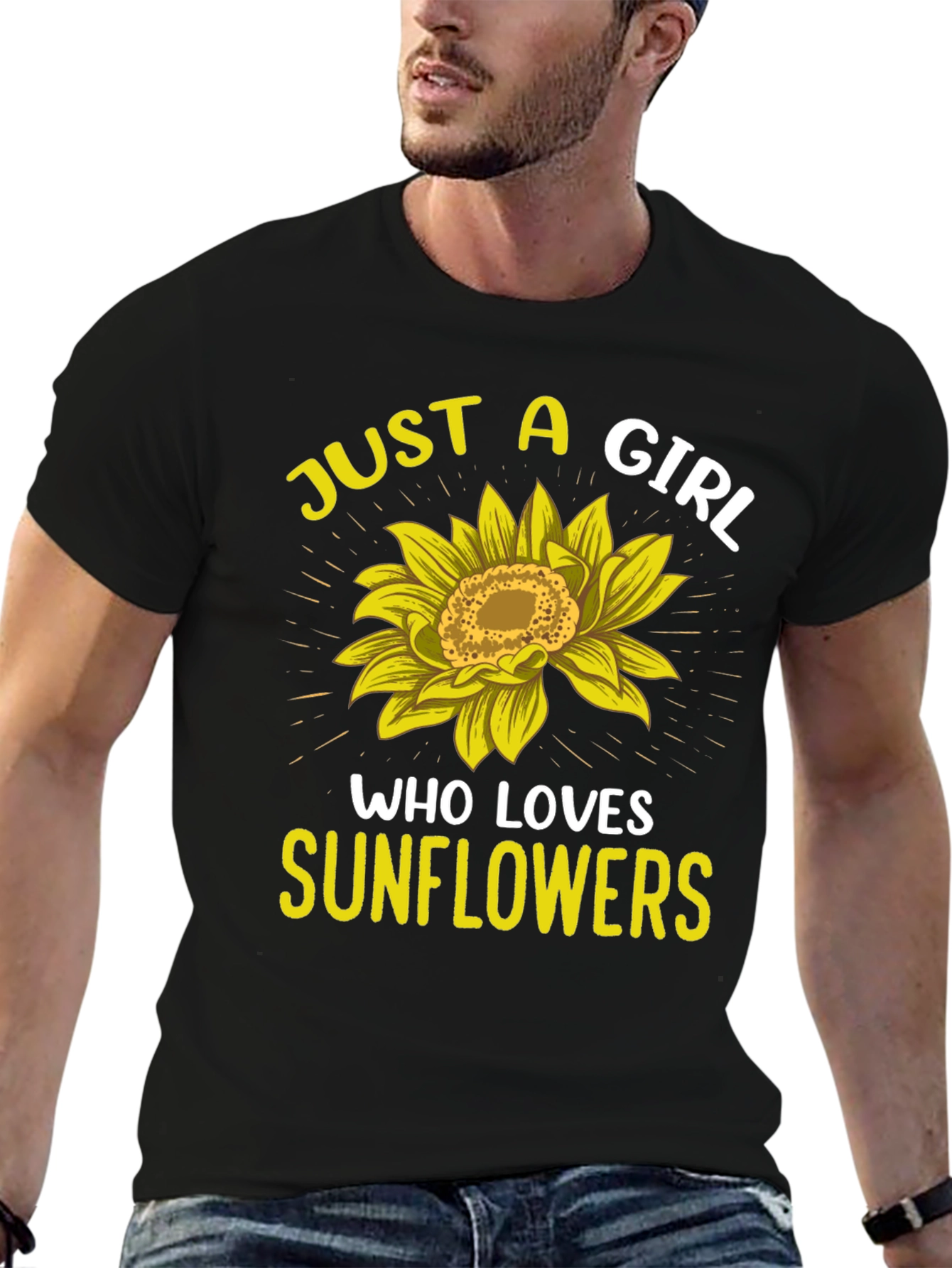 Sunflower Lover Graphic T-Shirt - Just a Girl