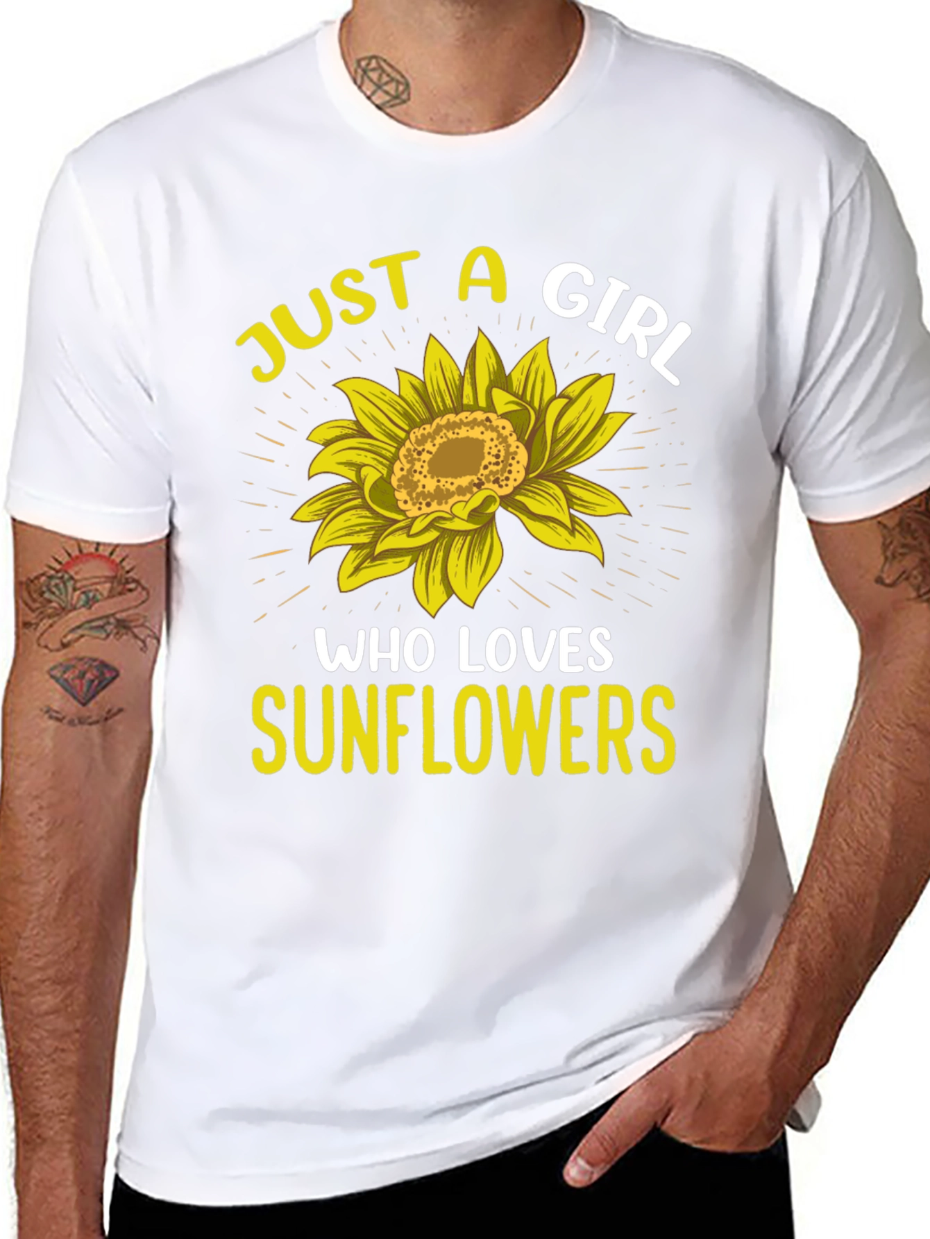 Sunflower Lover Graphic T-Shirt - Just a Girl
