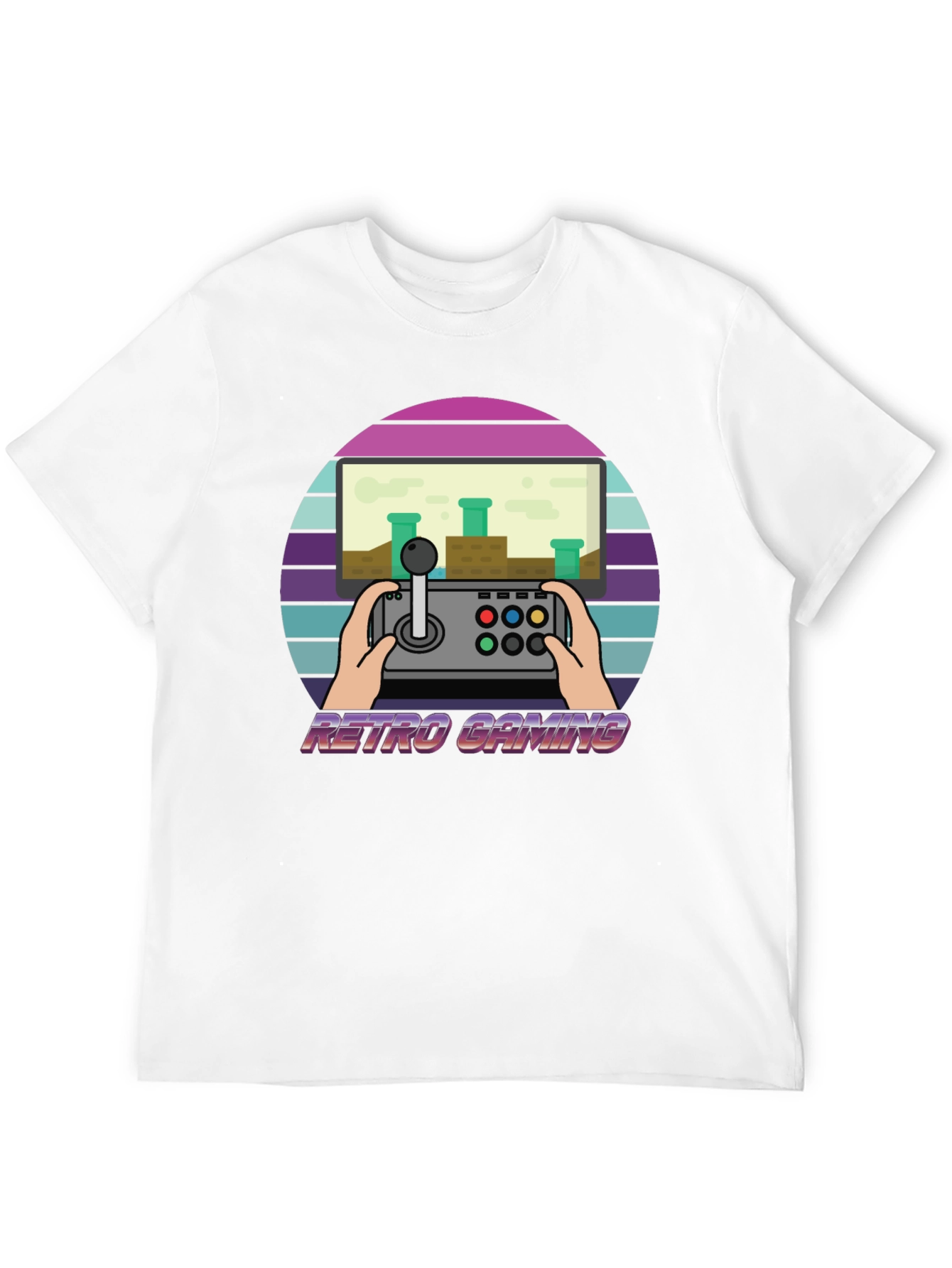 Retro Gaming Black T-Shirt