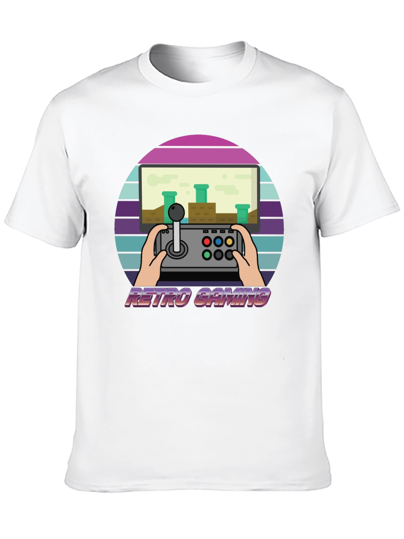 Retro Gaming Black T-Shirt