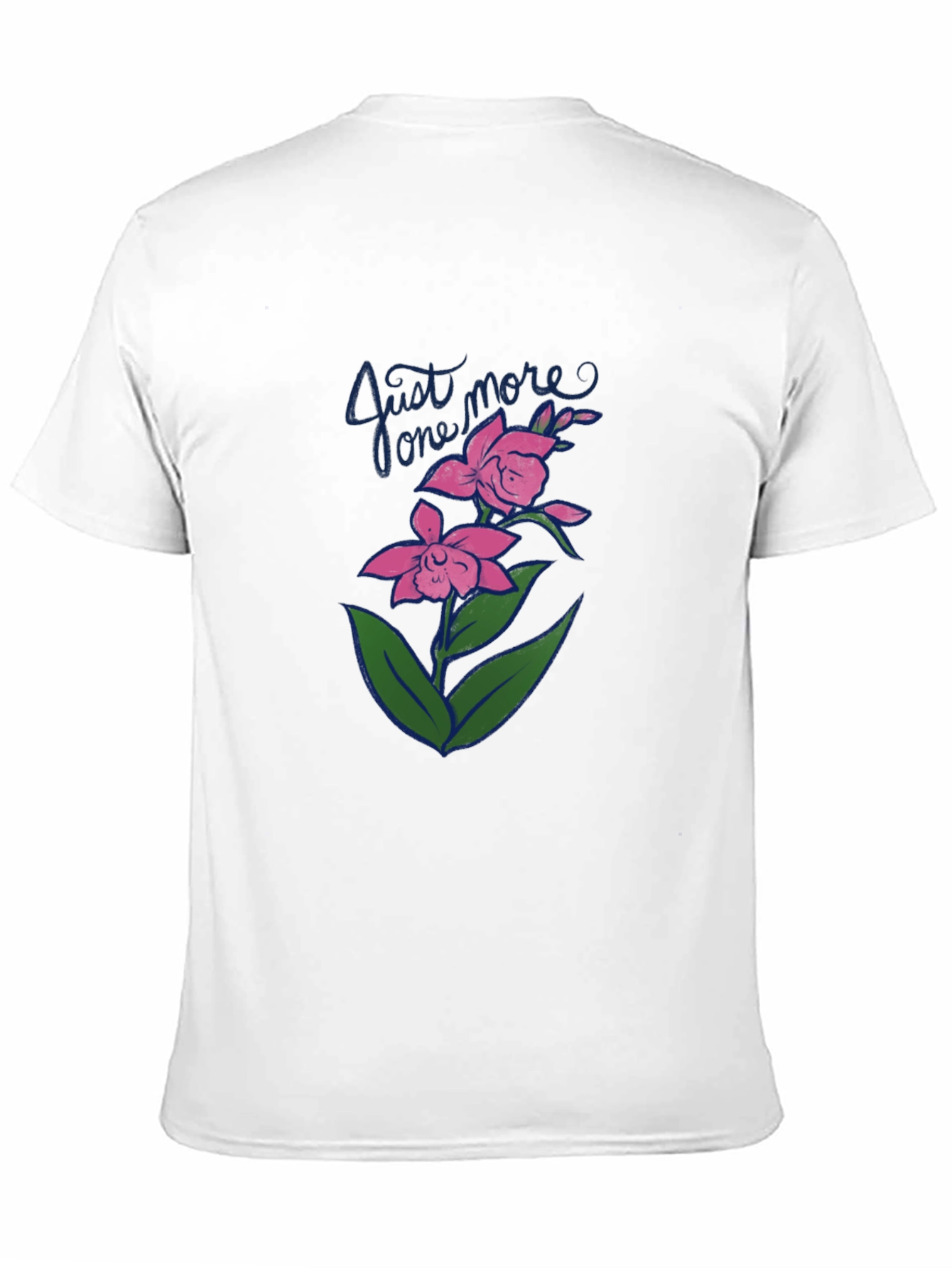 Just One More Floral Black T-Shirt