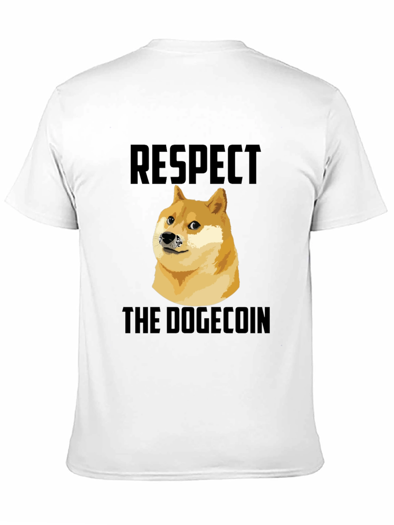 Respect The Dogecoin Black T-Shirt