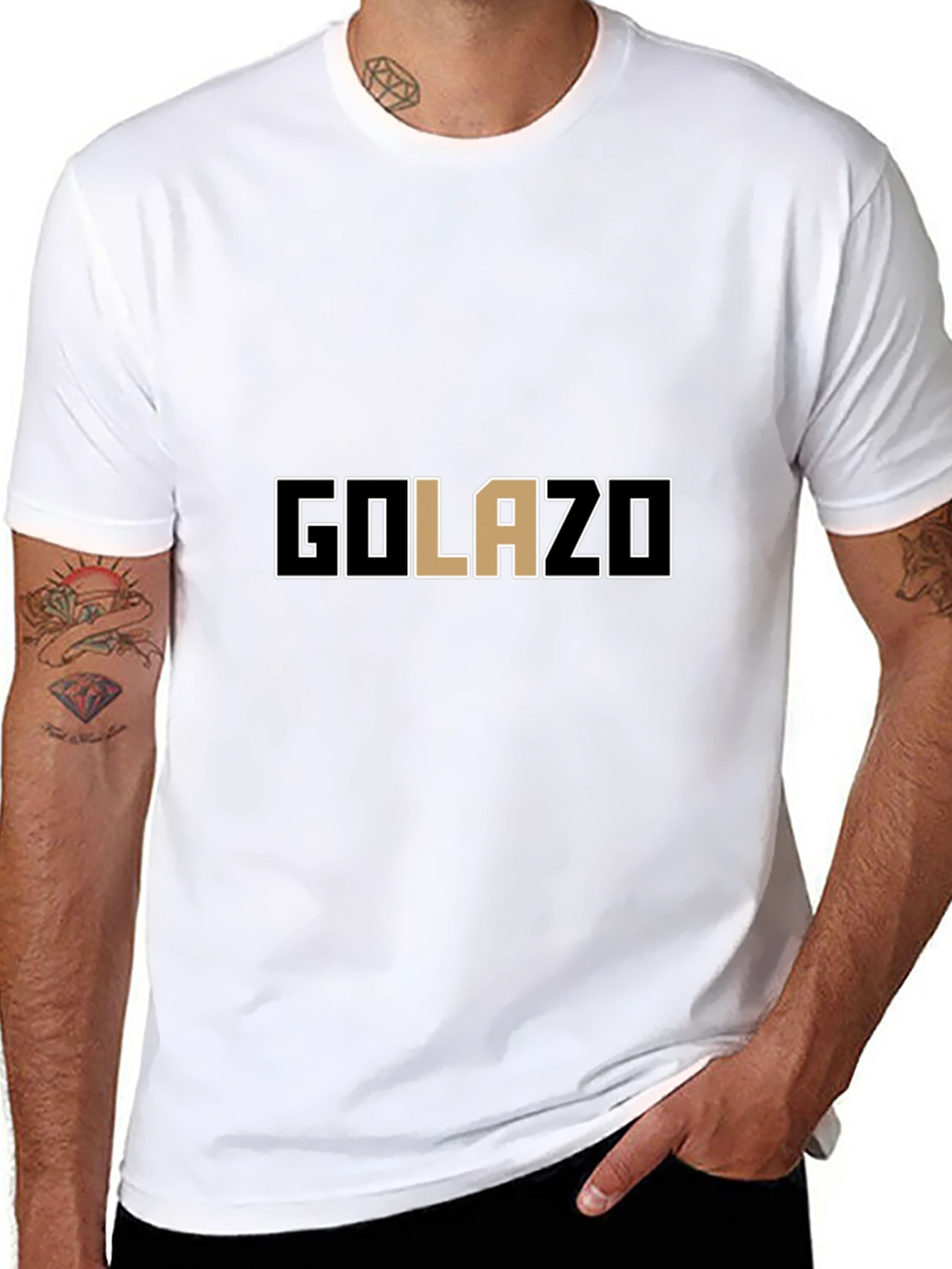 Golazo Graphic Tee - Black Cotton T-Shirt