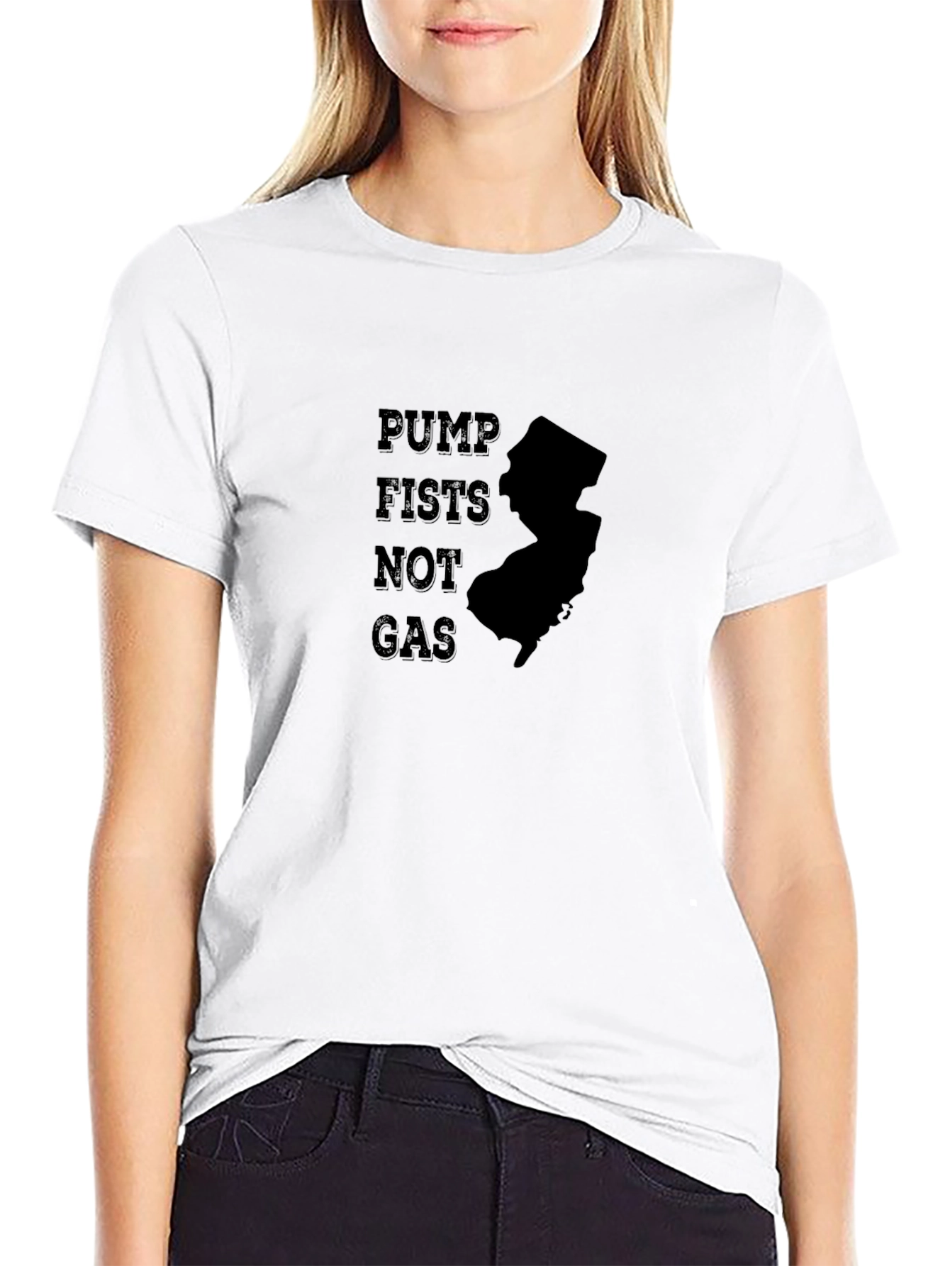 Pump Fists Not Gas NJ T-Shirt