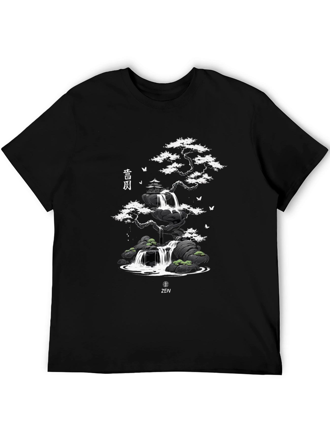 Zen Garden Waterfall Graphic Tee