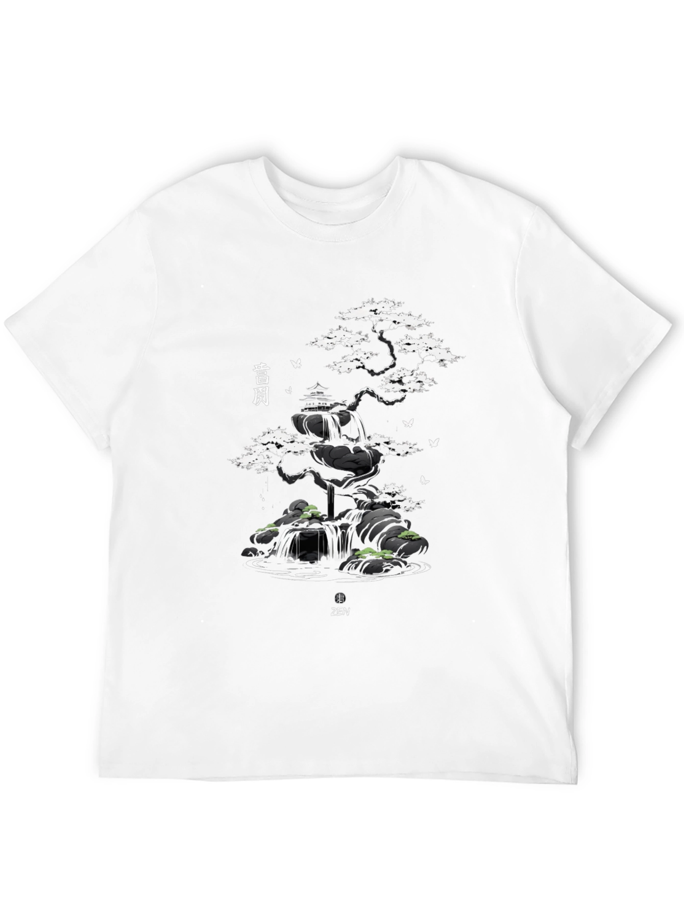Zen Garden Waterfall Graphic Tee
