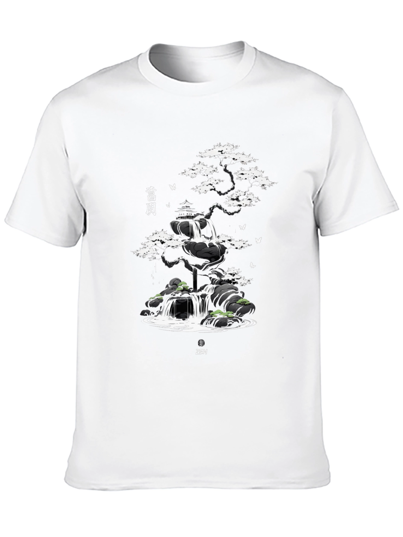 Zen Garden Waterfall Graphic Tee