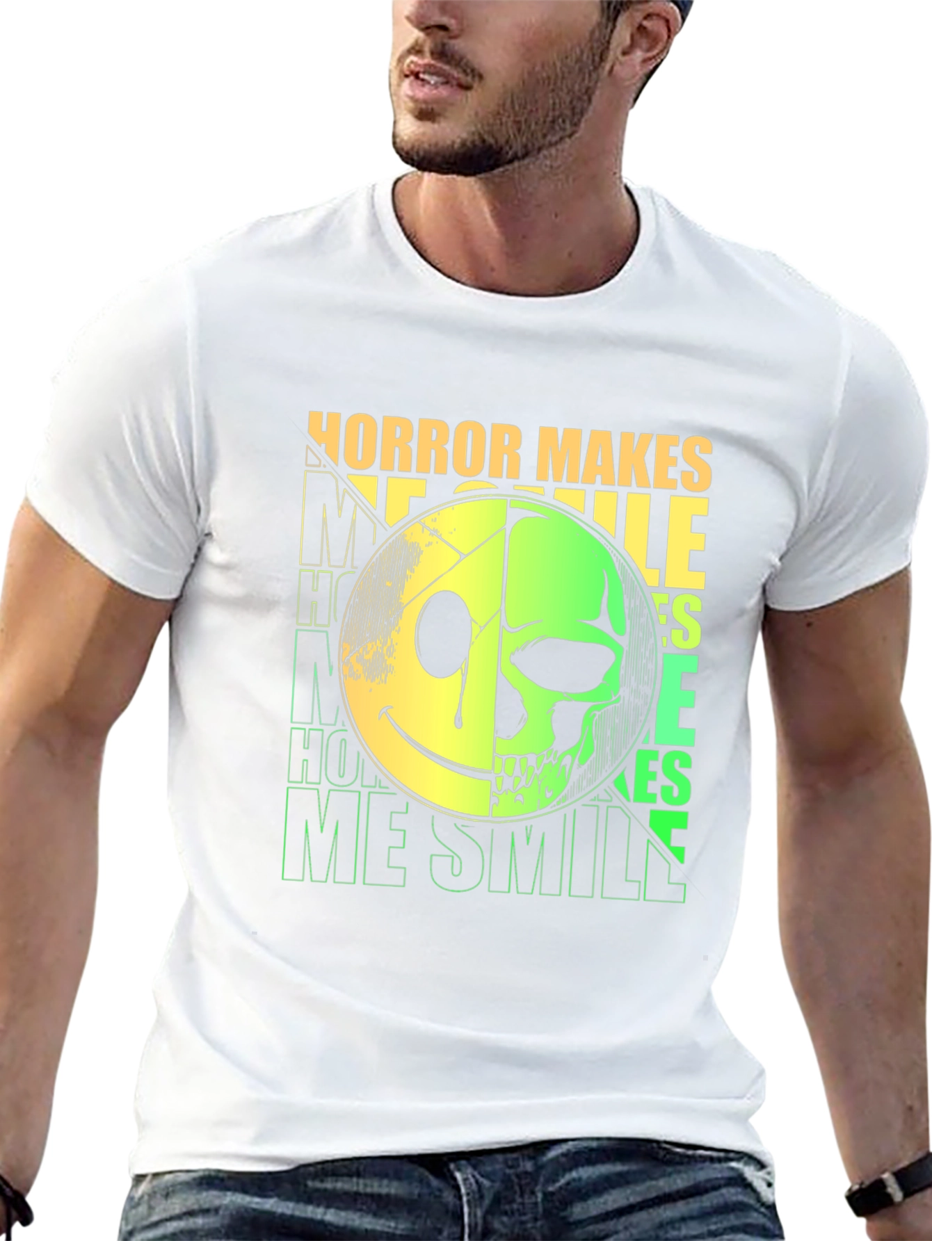 Horror Makes Me Smile Graphic T-Shirt