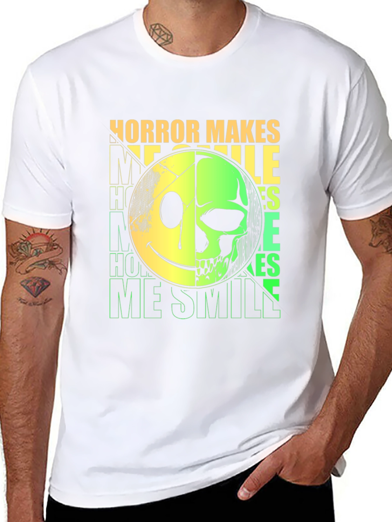Horror Makes Me Smile Graphic T-Shirt