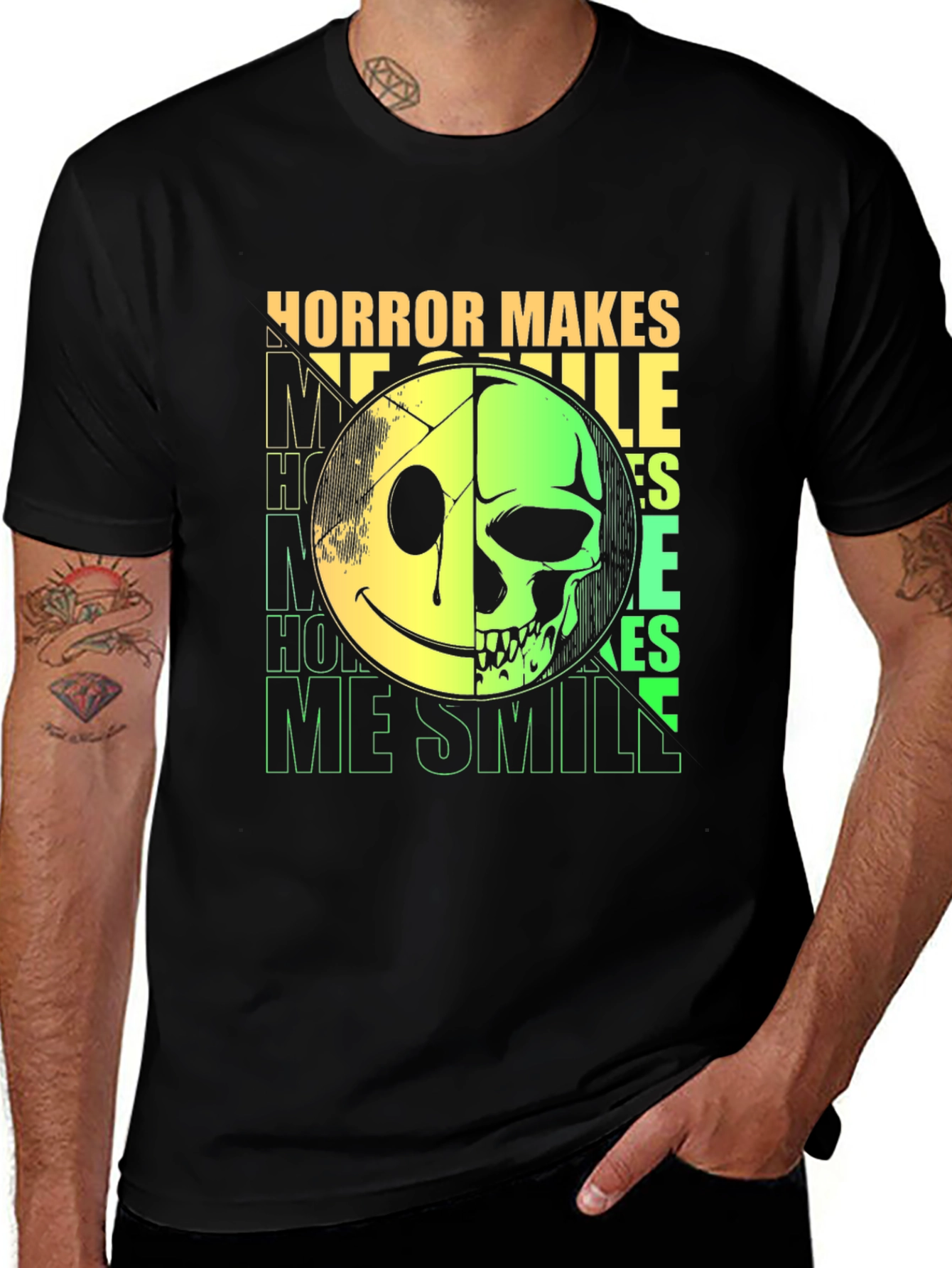 Horror Makes Me Smile Graphic T-Shirt
