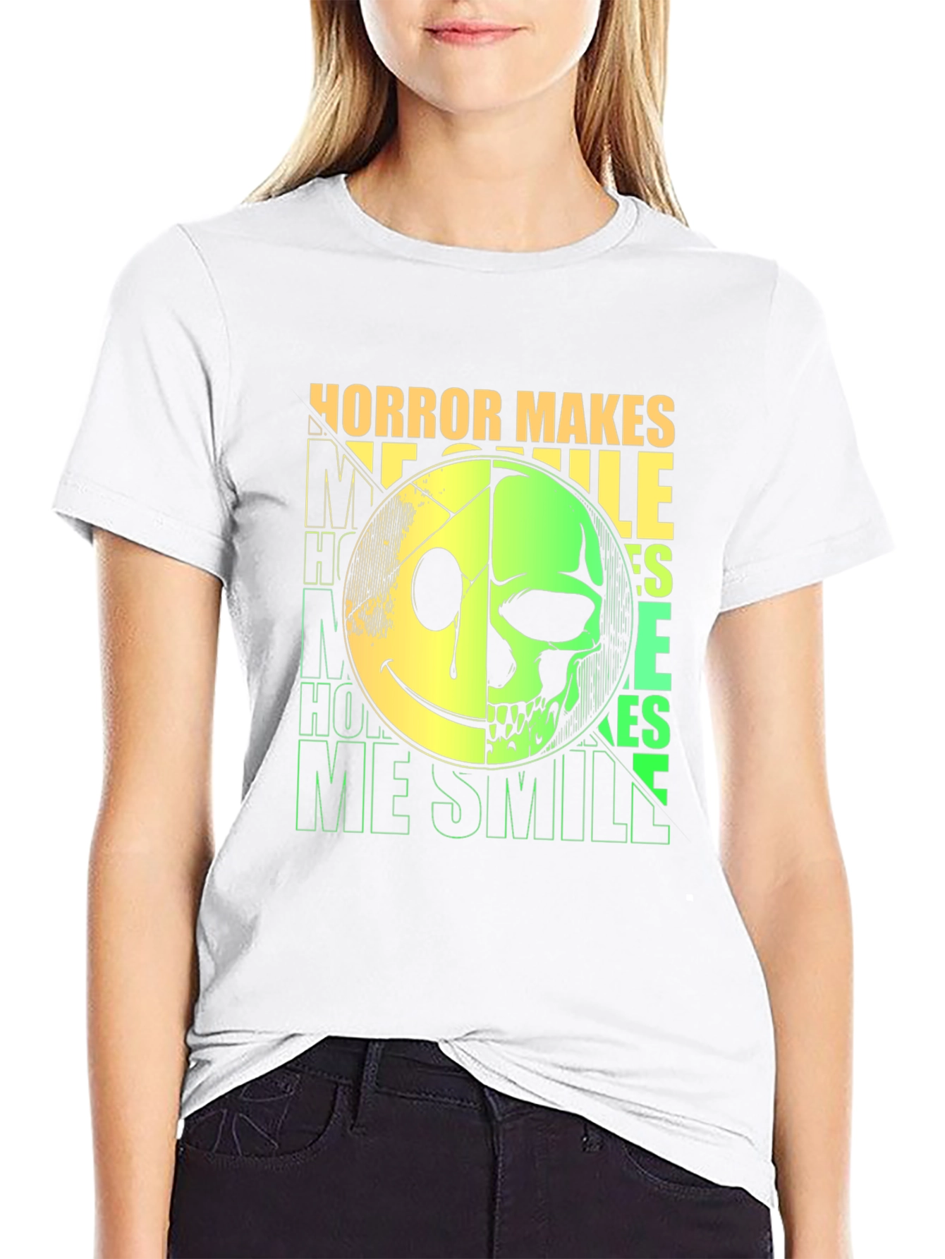 Horror Makes Me Smile Graphic T-Shirt