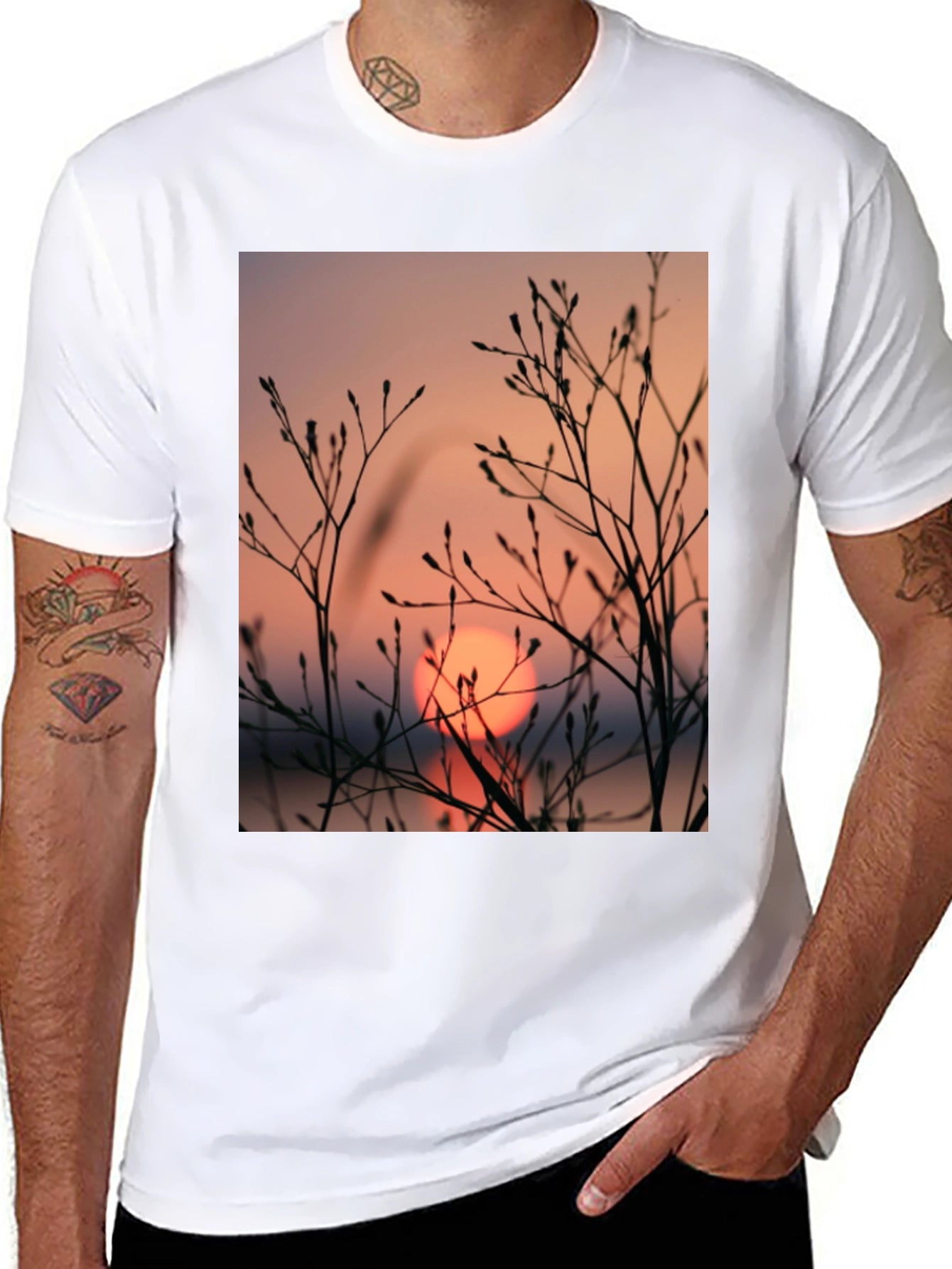 Sunset Silhouette Graphic T-Shirt
