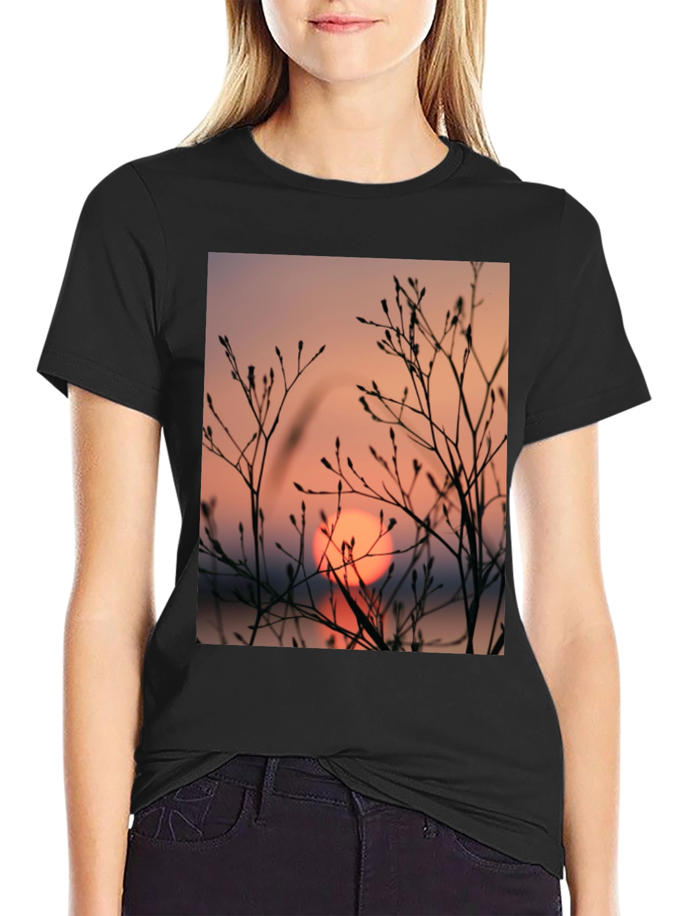 Sunset Silhouette Graphic T-Shirt
