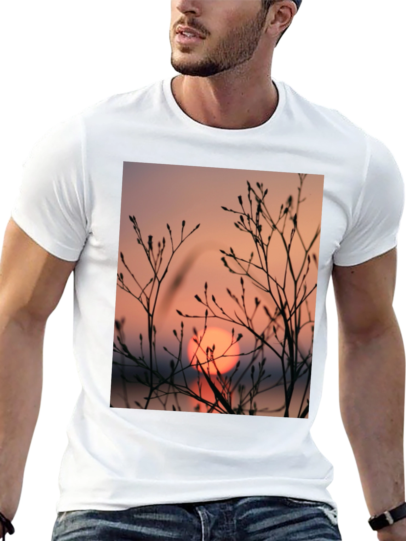 Sunset Silhouette Graphic T-Shirt