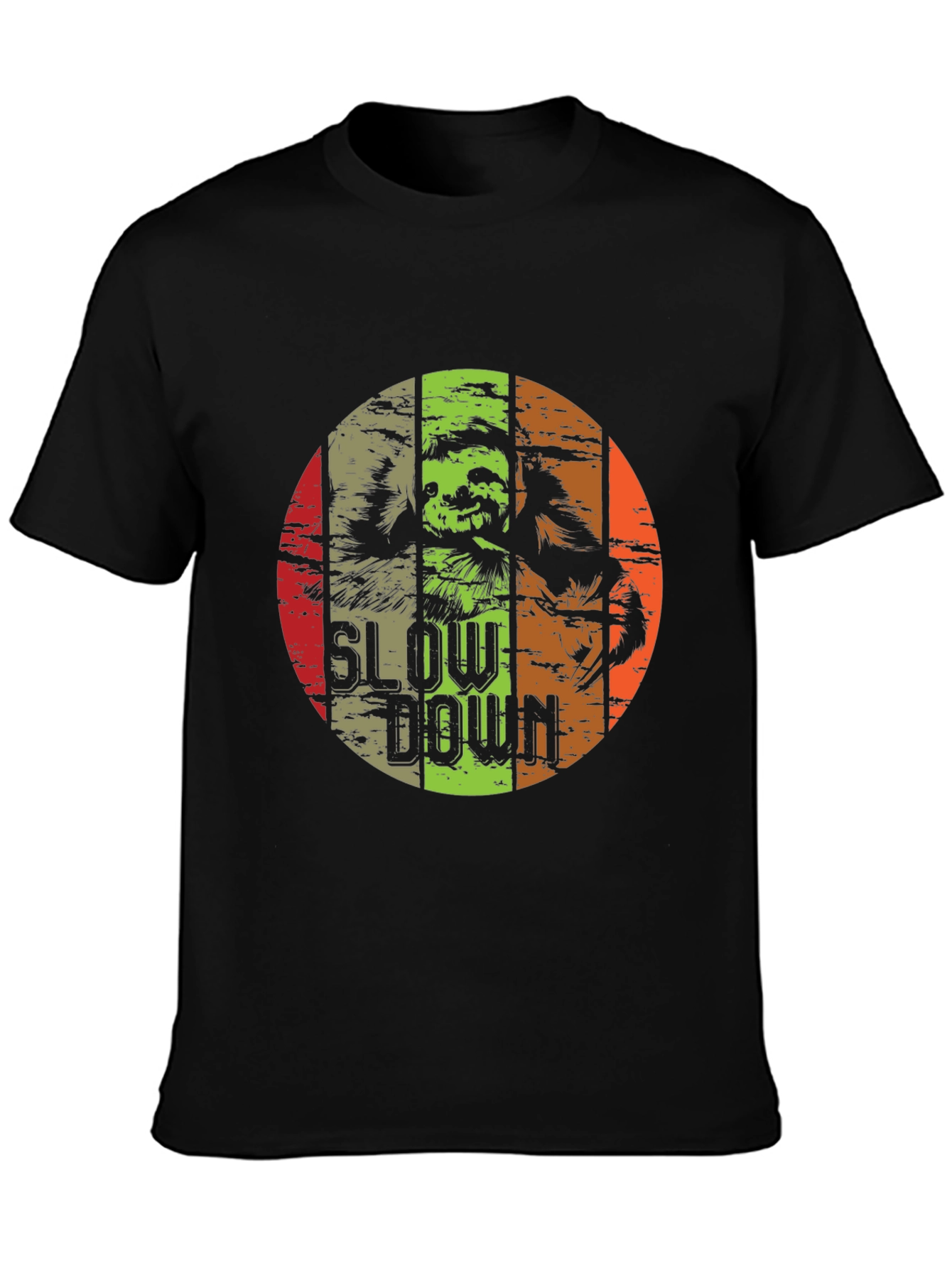 Slow Down Sloth Graphic Tee - Relaxed Fit